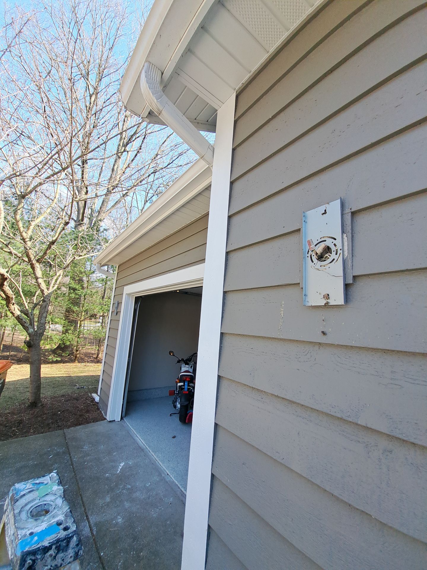 Garage dry wall repair/ re-texture, re-paint by Gordon Painting