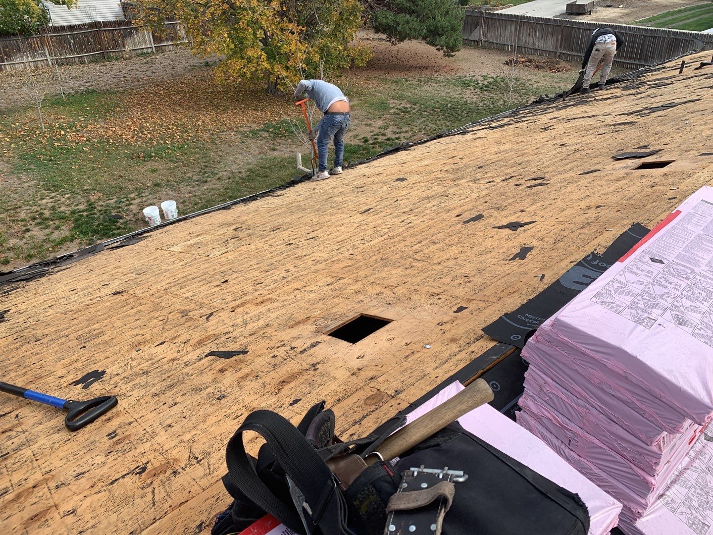 Boise single level low pitched roofing installation using Owens Corning in Teak by ID Roofing LLC