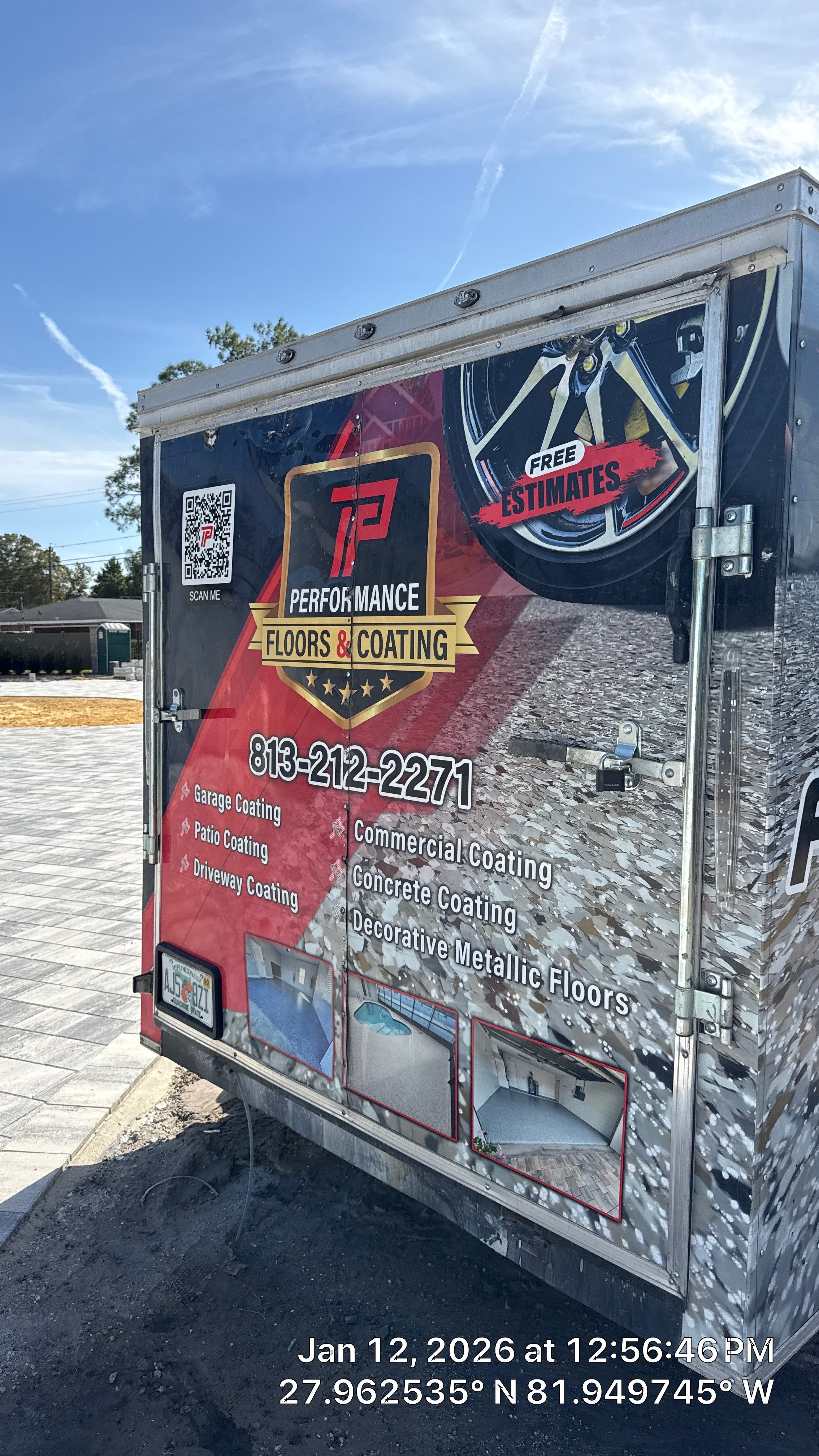 Sandstone Hybrid Flake Garage & Gravel Flake Utility Space by Performance Floors & Coating