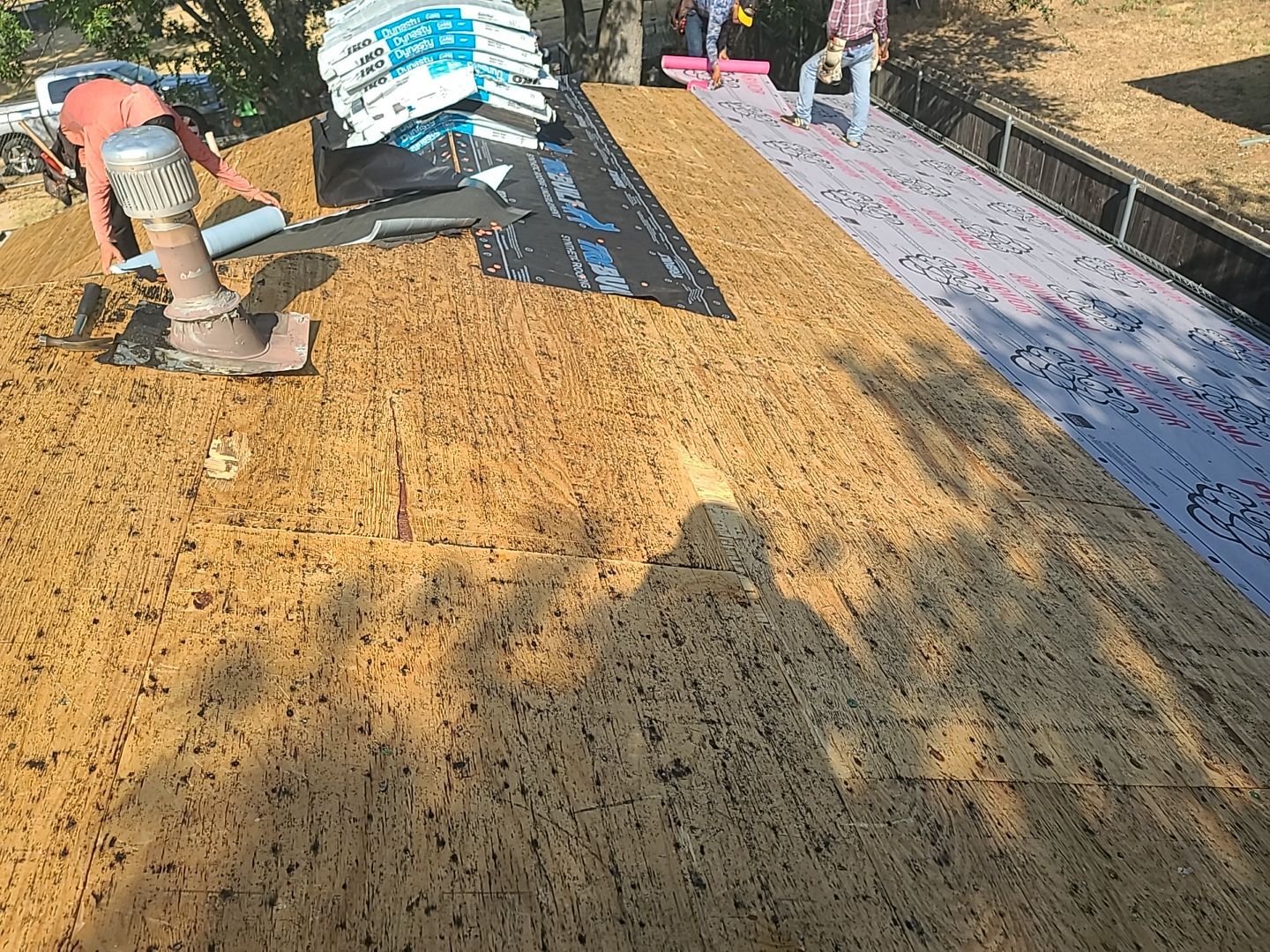 Full Asphalt Shingle Roof Replacement and Seamless Gutter Installation in Fredericksburg by Caliber Restoration LLC