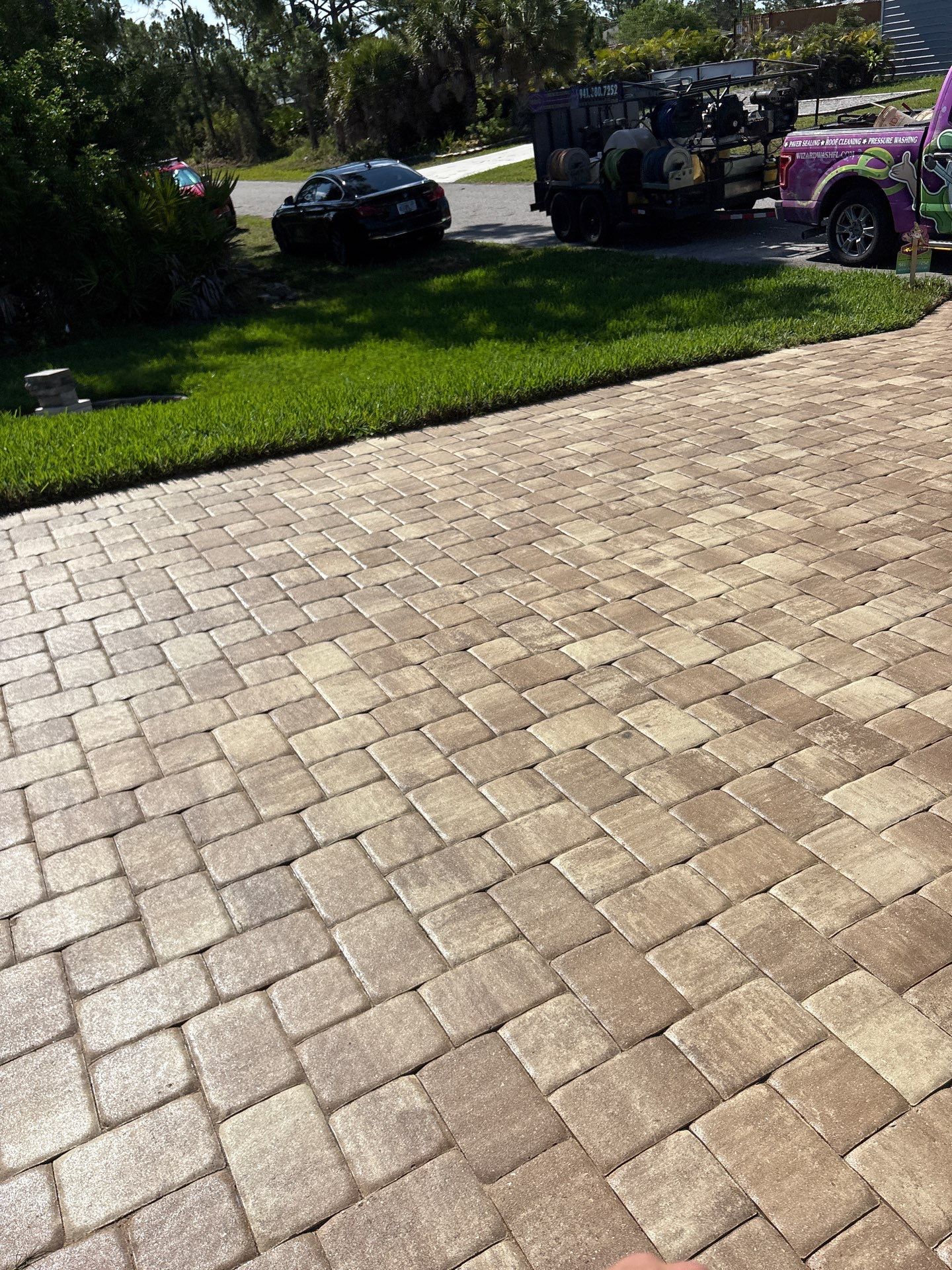 Glossy, 2 Coats Dense Paver  by Wizard Wash