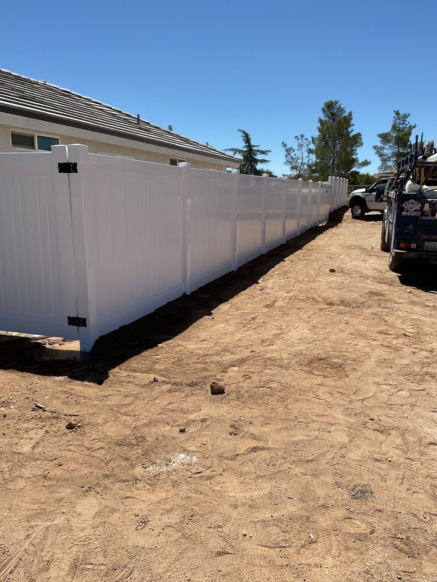 Fence Installation using Vinyl by Fence Guys Inc. 