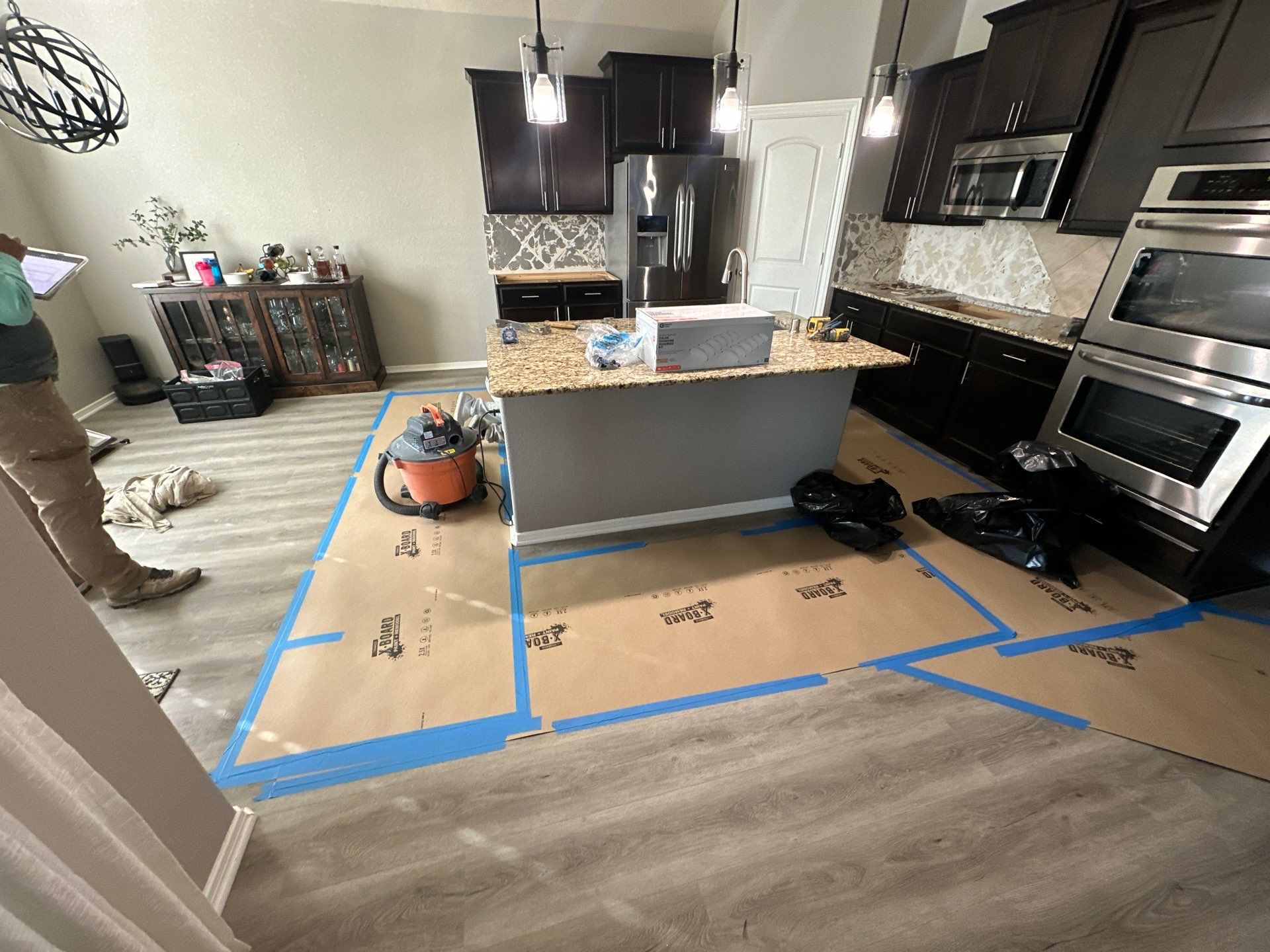 Kitchen Remodel and Outdoor Fireplace in Tomball, TX by SophAlx LLC