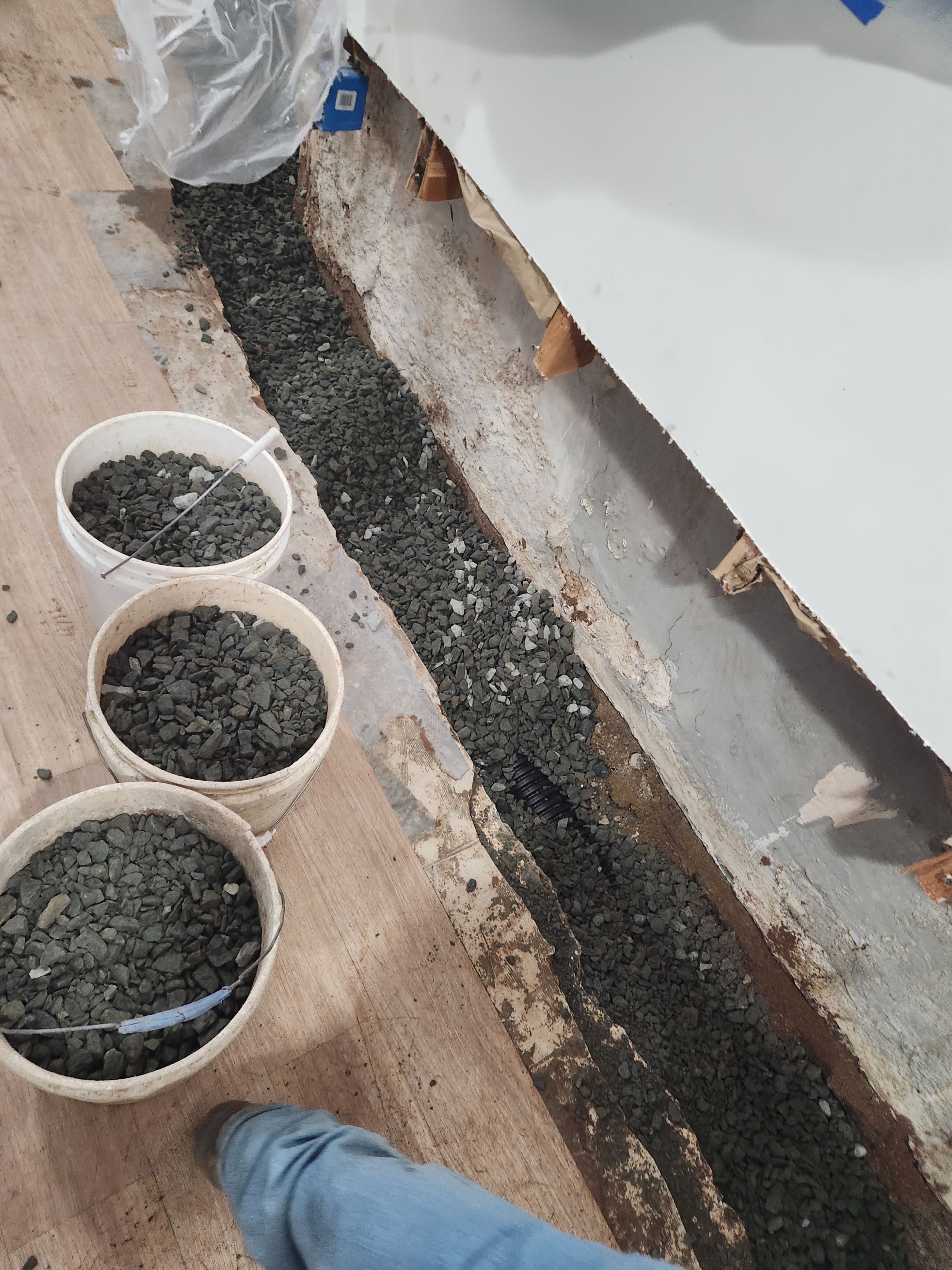Interior French Drain Kearny NJ by Pure Service Pro, LLC 