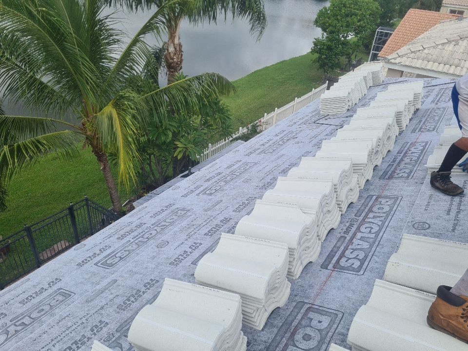 Residential Roofing Installation using Eagle Roofing Tile by BLUES BROTHERS ROOFING