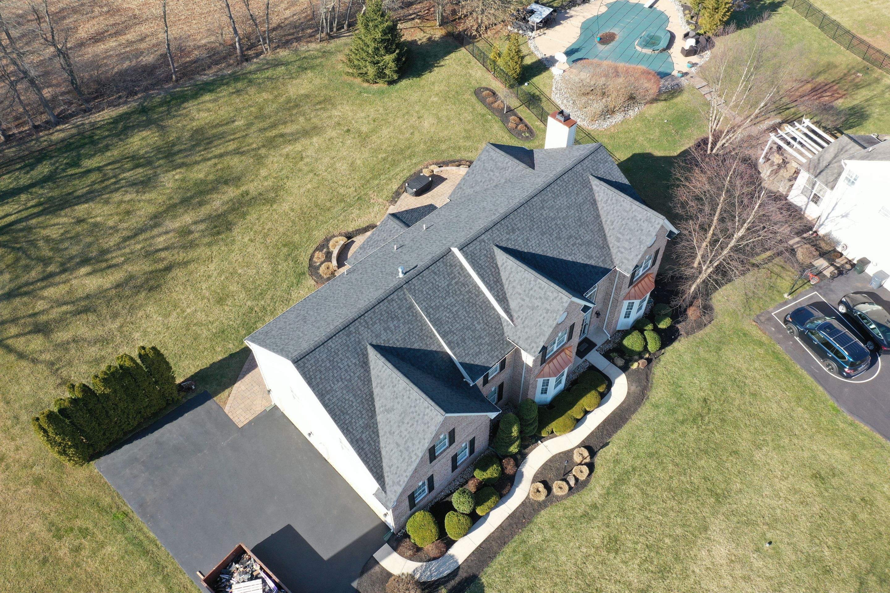Roofing Installation using CertainTeed Landmark Pro - Max Def Moire Black by Storm Guard of Ches-Mont PA