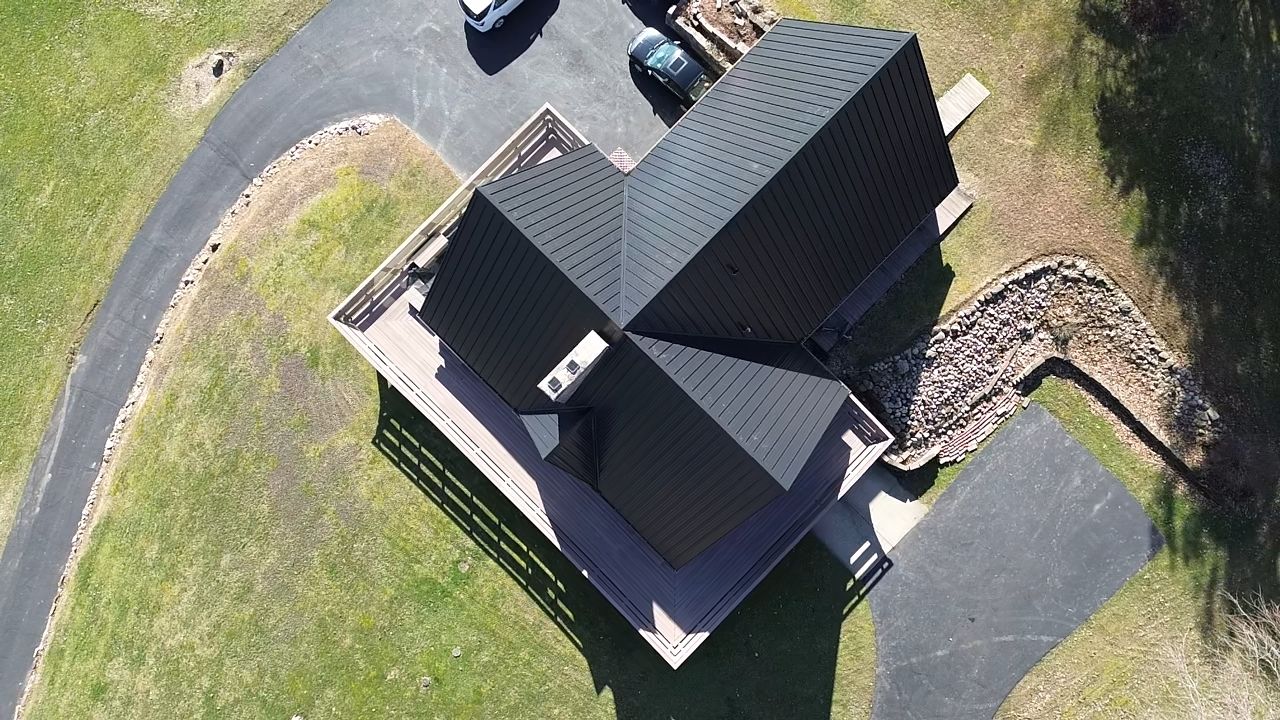 Standing Seam Metal, Color, Matte Black Smooth by Eagle Eye Roofing