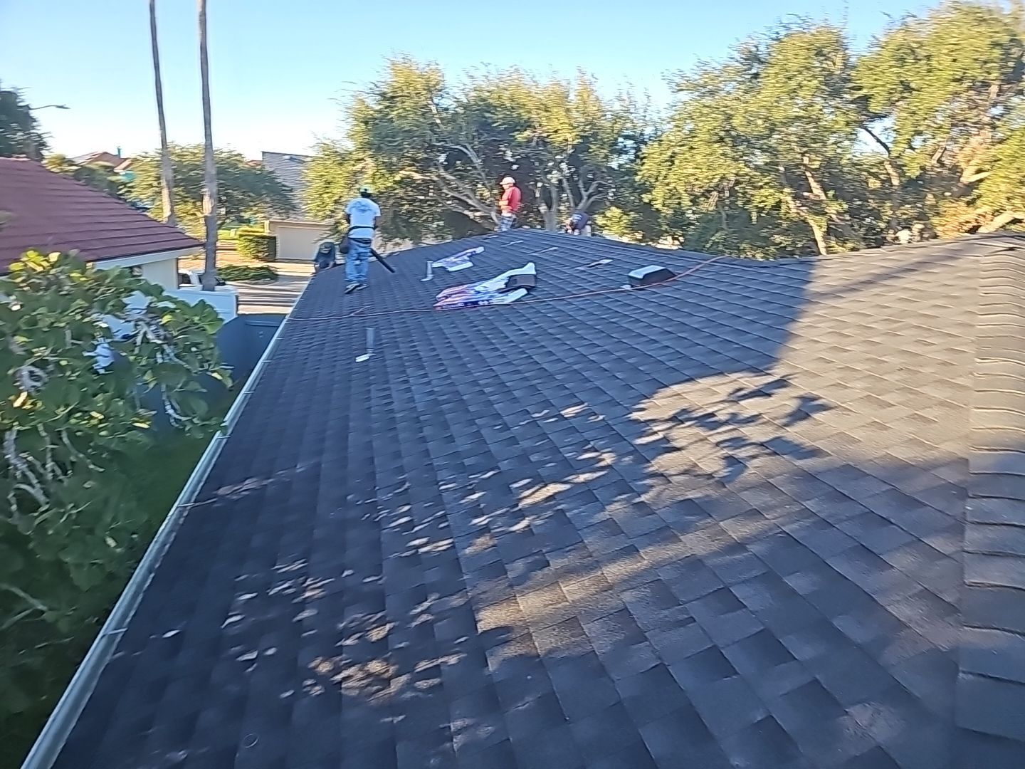 Residential Roofing Installation using GAF HDZ Charcoal by Lighthouse Roofing