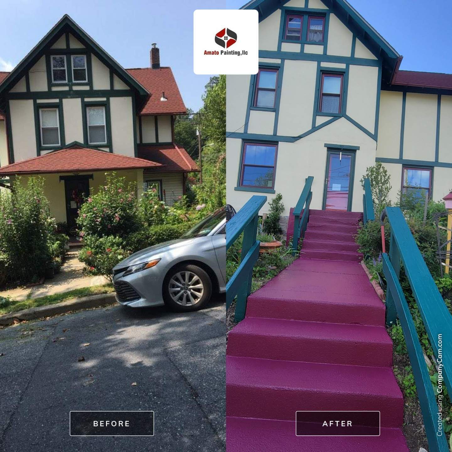 Exterior Painting Using Sherwin Williams Paints by Ryan Amato Painting LLC and Lehigh Valley Epoxy