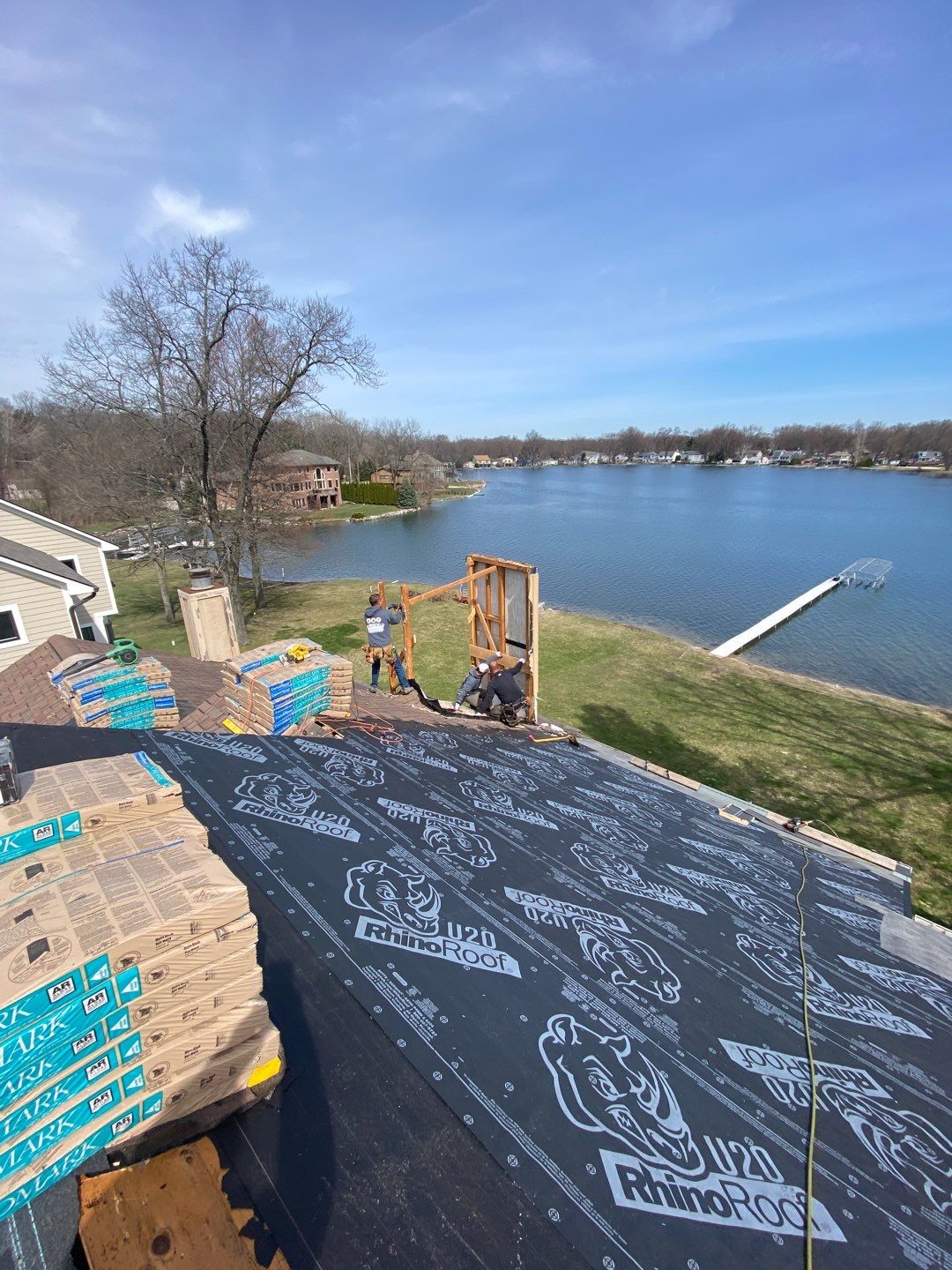 Roof Replacement  Certainteed Landmark Moire Black  by Bloomfield Construction & Restoration