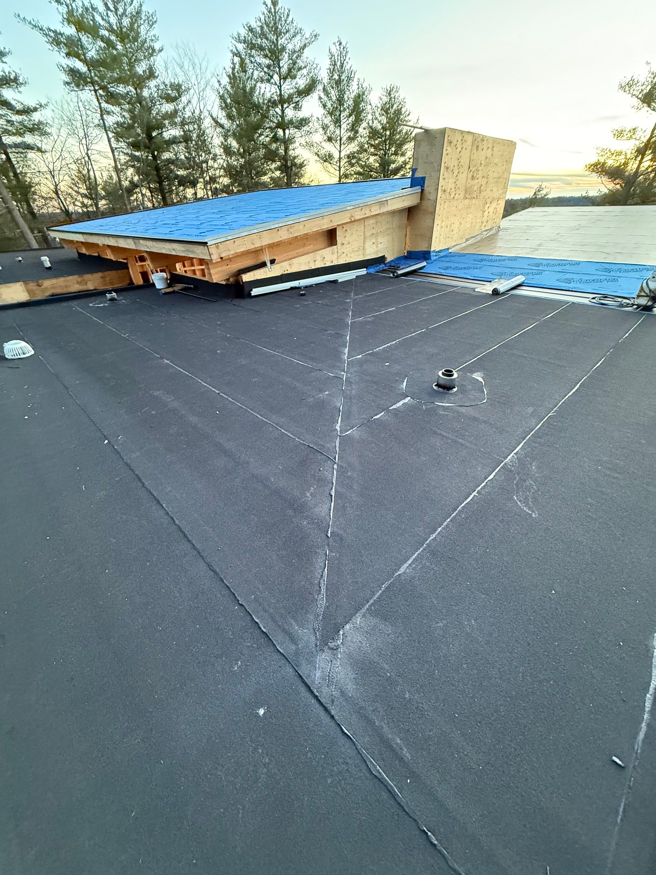 New Home Construction using 16" Standing Seam Panels by Jay Carter Roofing & Sheet Metal