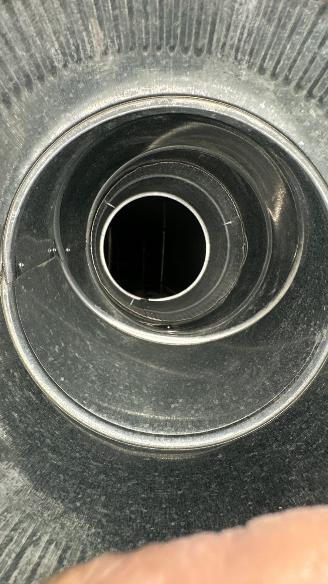 Air Duct Cleaning and Suspect Growth Removal Before and After Video/Photos Removal of mechanical component. by All Seasons Air Duct Cleaning 