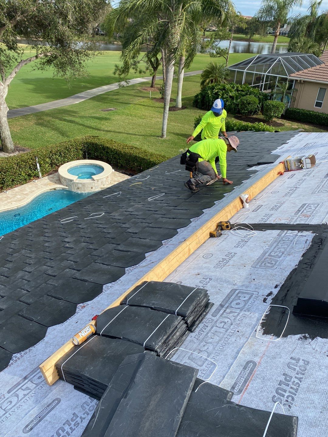 Residential Roofing with Brava Composite Slate  by International Roofing