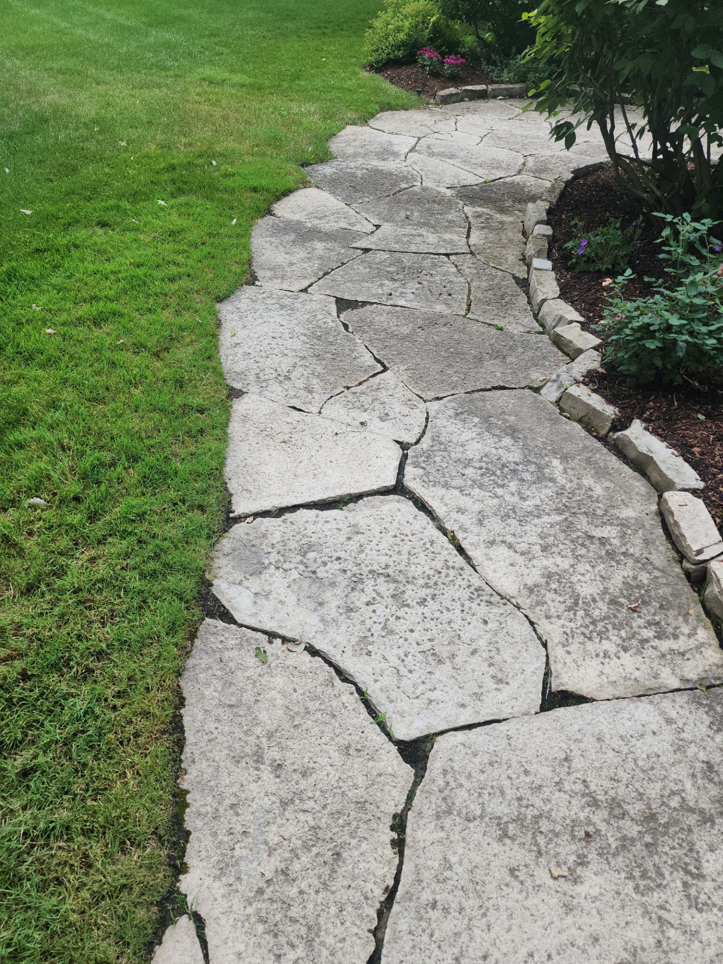 Glenview stone repair, and cleaning by Northern Power Washing LLC.