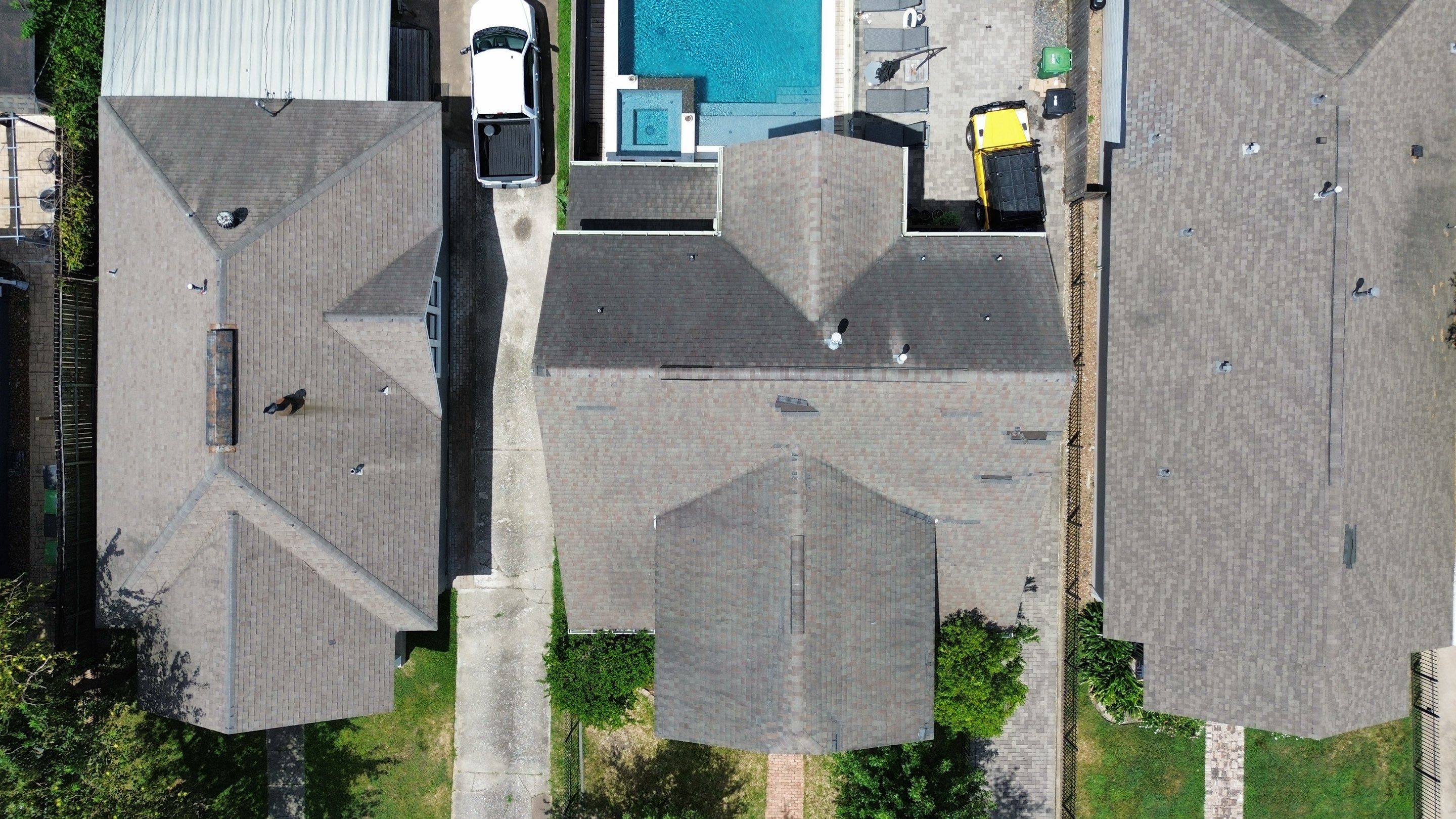 Houston Residential Roof Replacement Featuring GAF HDZ Shingles in Pewter Gray by Houston Roofing & Construction