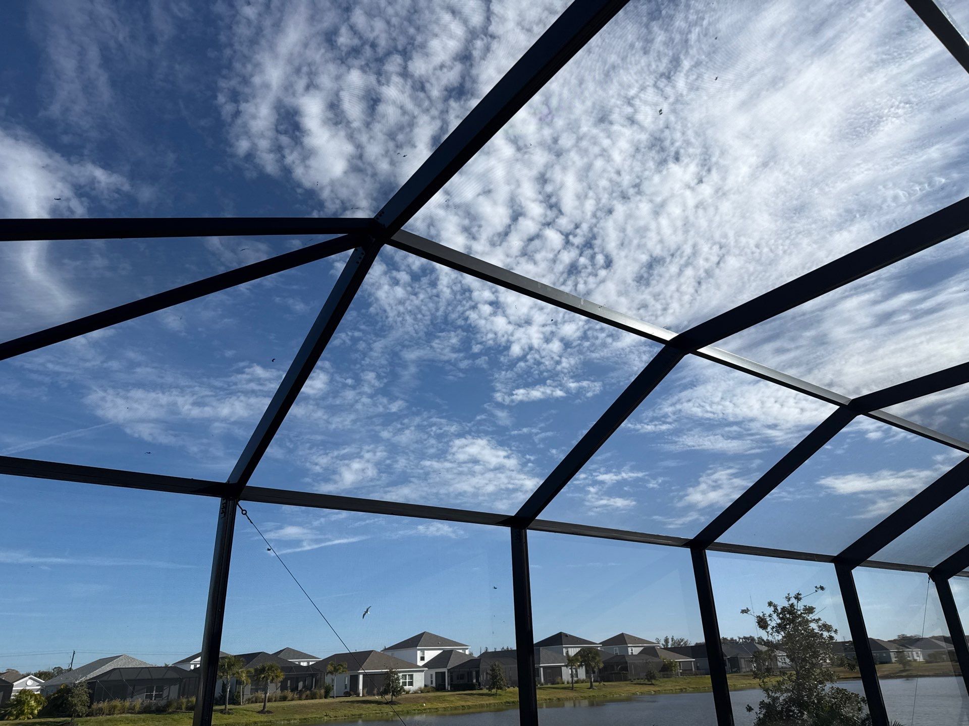 Pool Cage Screen Enclosure Cleaning in Canoe Creek – Parrish, FL by Sunshine AquaWash