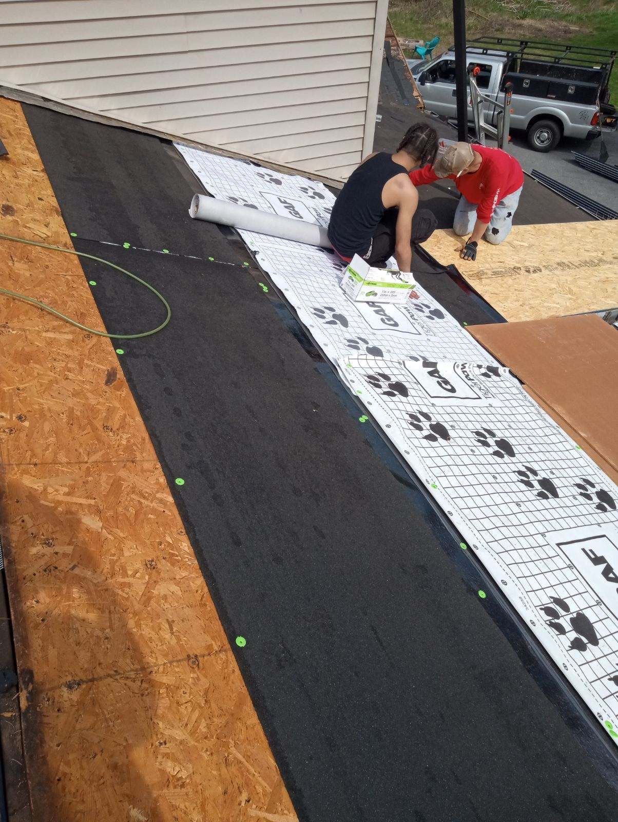 Residential Roofing Installation using Texture Standing Seam by Teflon Roofing