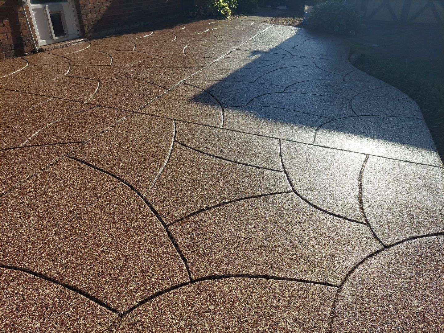Patio with Stone Removal (Chestnut) - Struthers, OH by Alexander Concrete Coatings