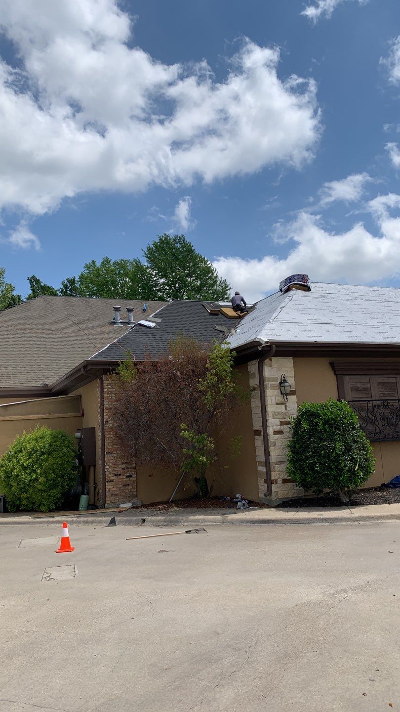 Commercial Roof Installation using GAF Shingles in Dallas Texas by Elite Roofing LLC
