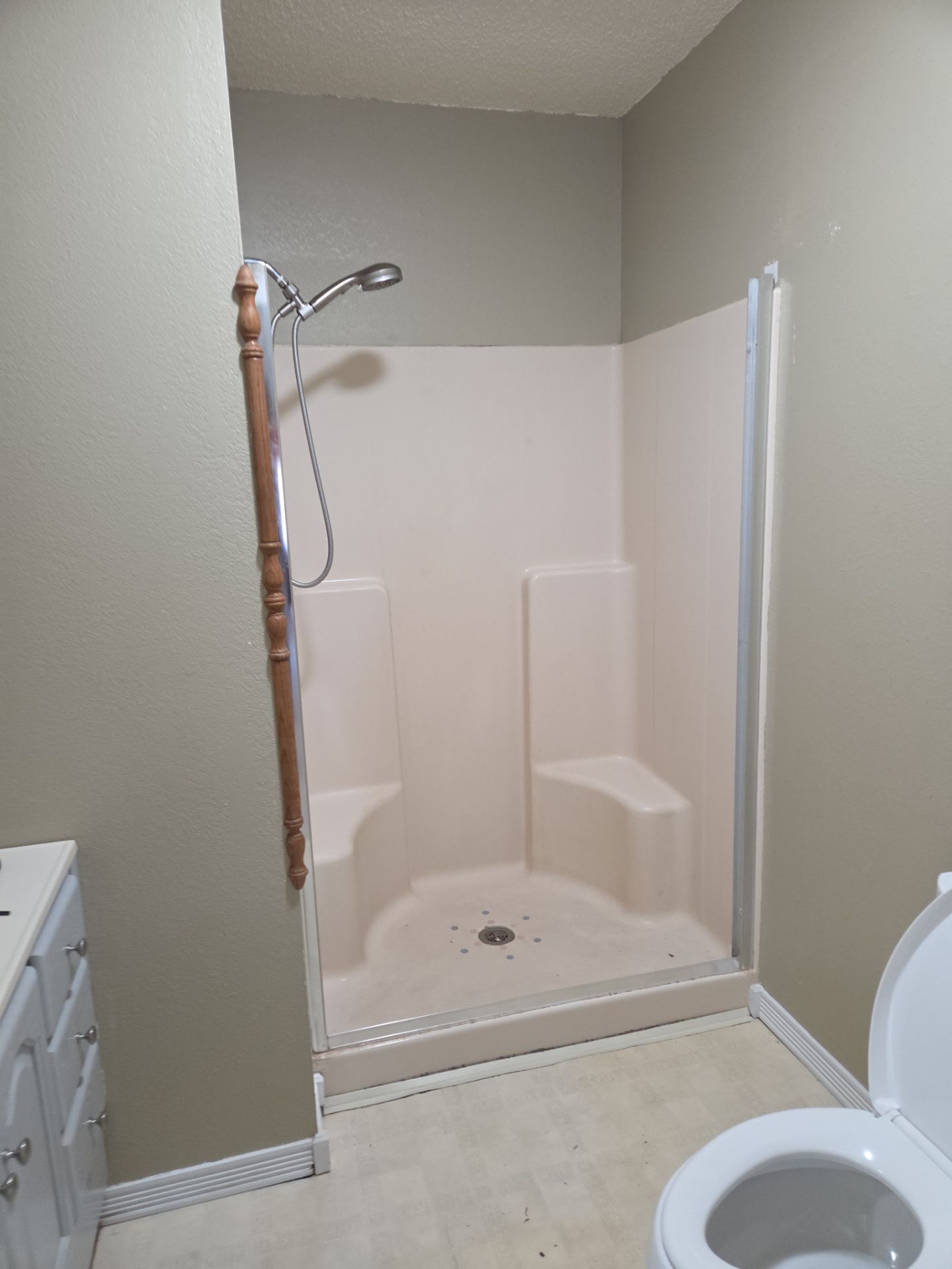 Small Bathroom Remodel by Cornerstone Home Builders, LLC