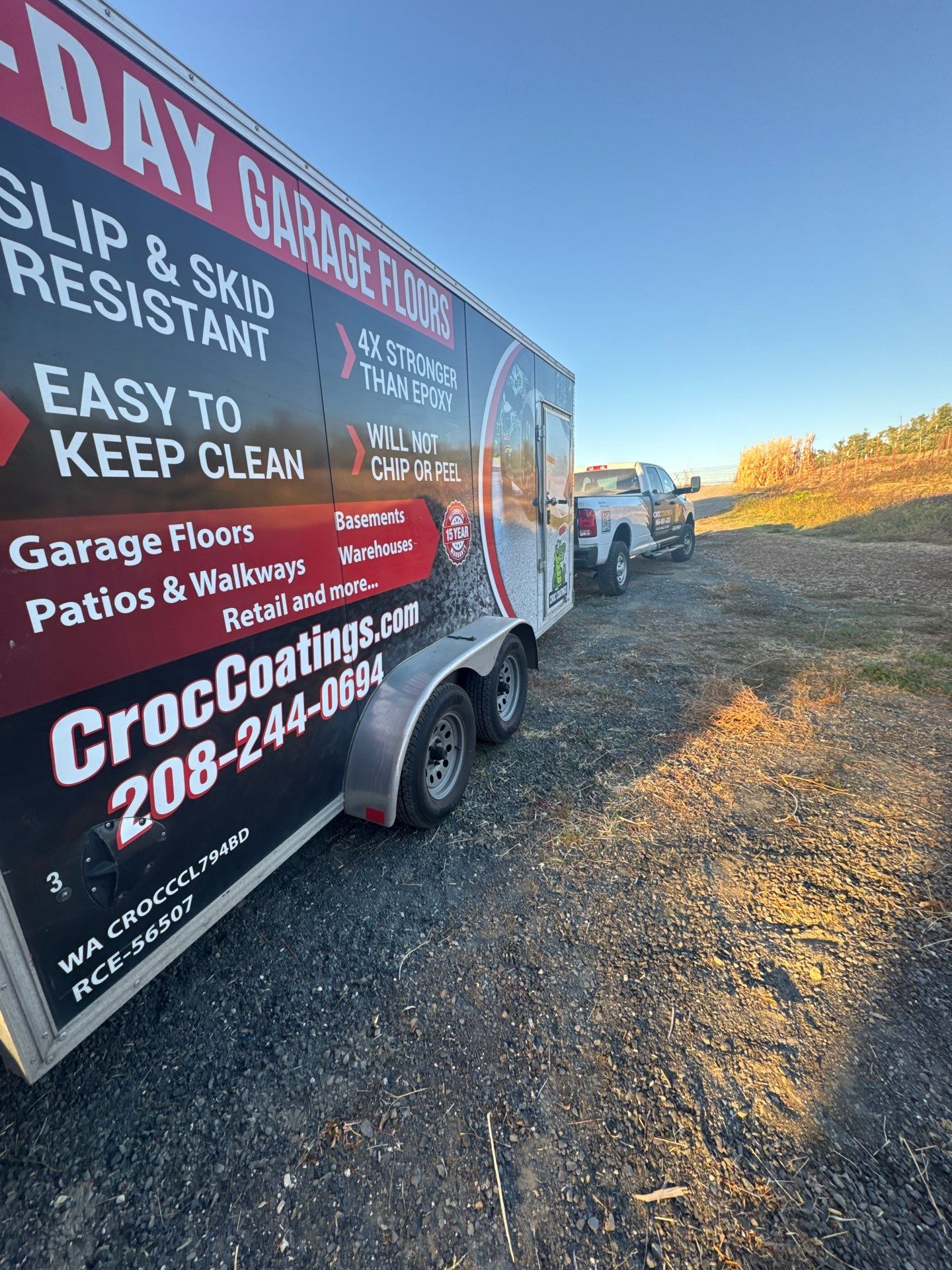 Pole Barn Shop Floor Coating and Concrete Repair in Royal City by Croc Coatings, LLC