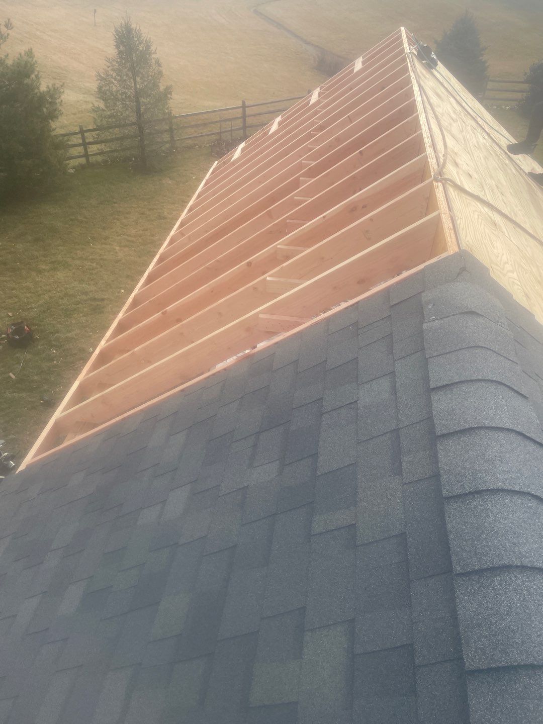 New deck With A frame porch In Morrisville PA by deck guardian