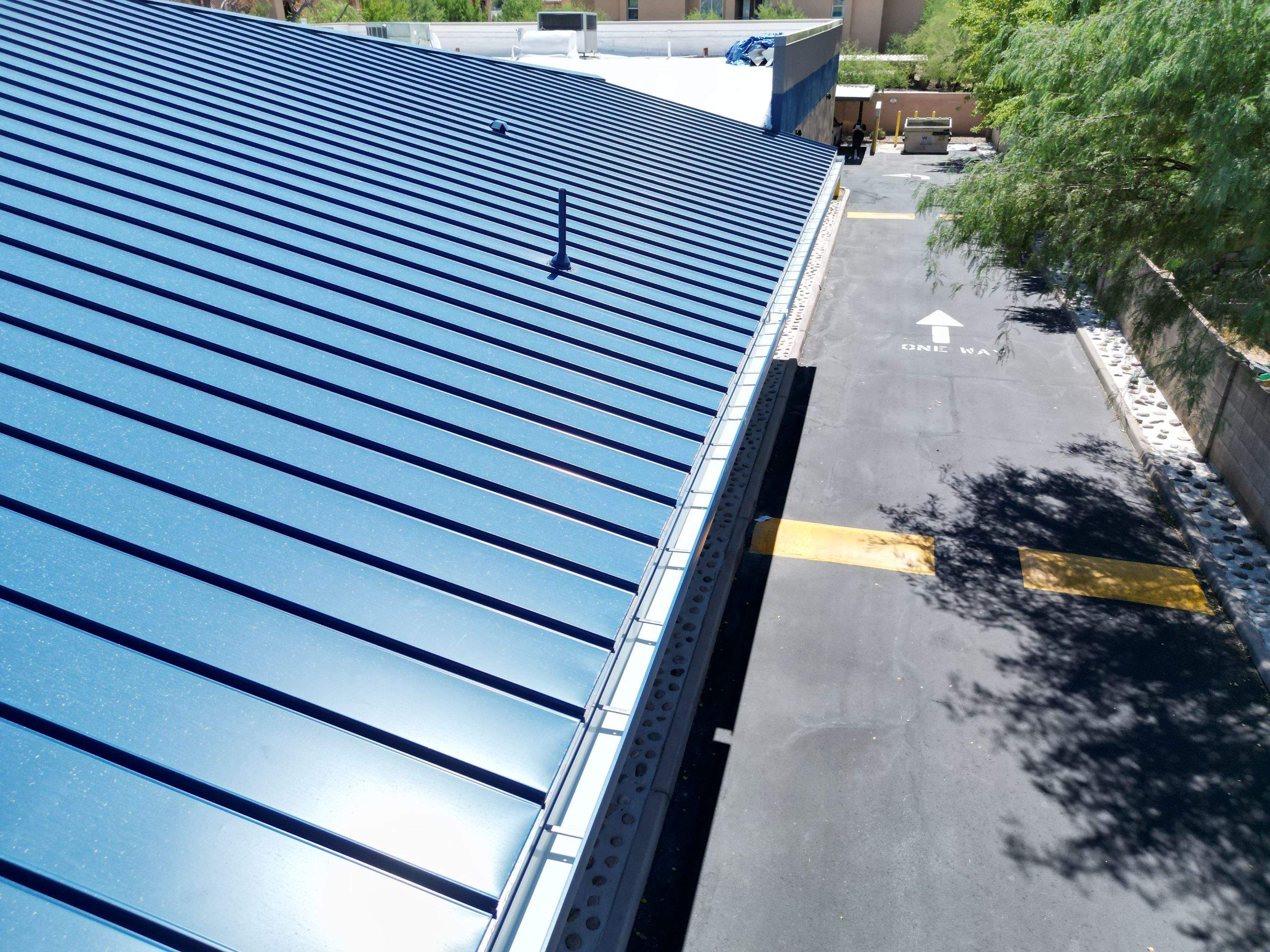 Regal Blue Standing Seam by Reimagine Roofing