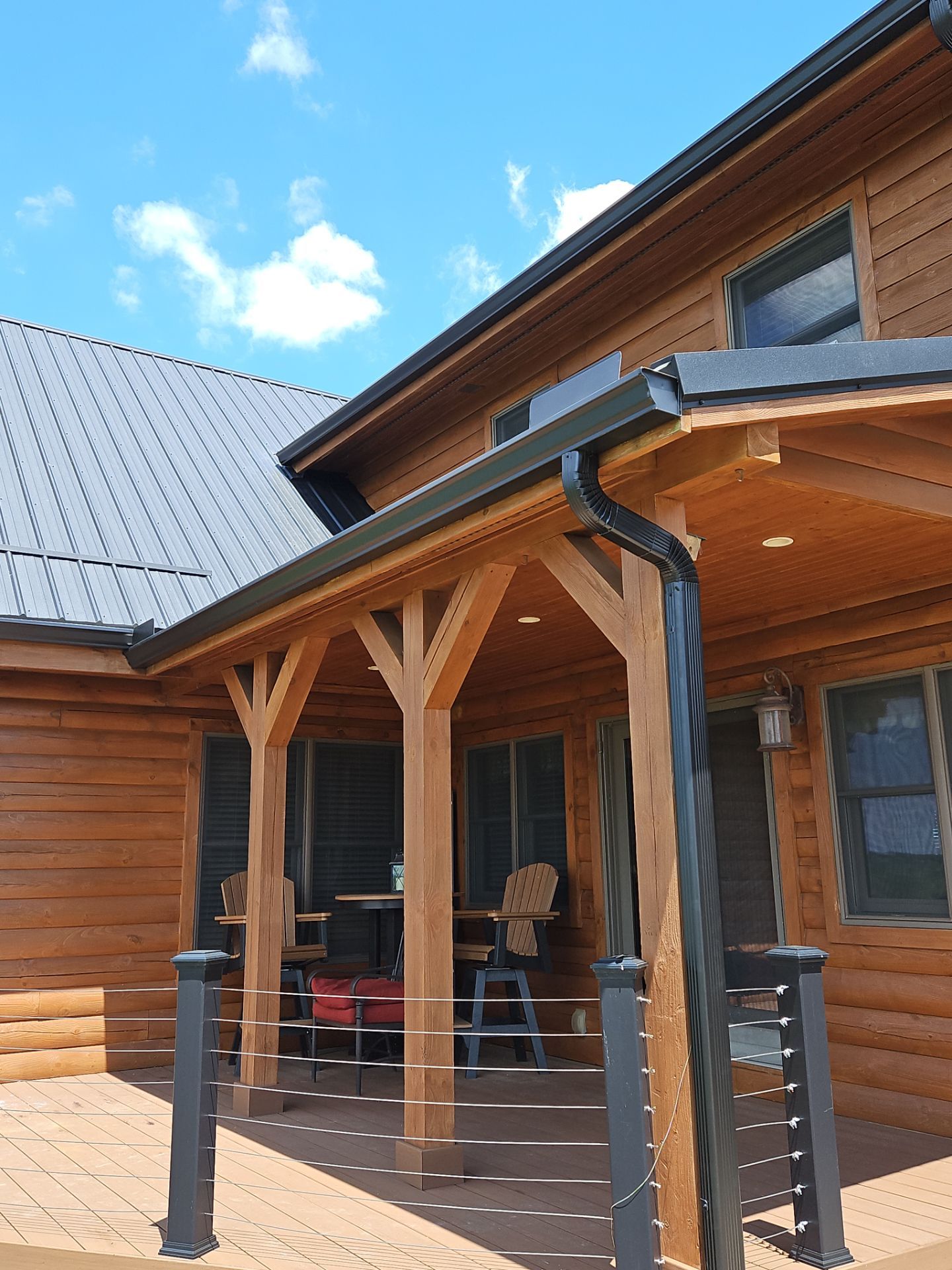 Residential Roofing Installation using Performance Panel Metal - Frost Black by RoofX 