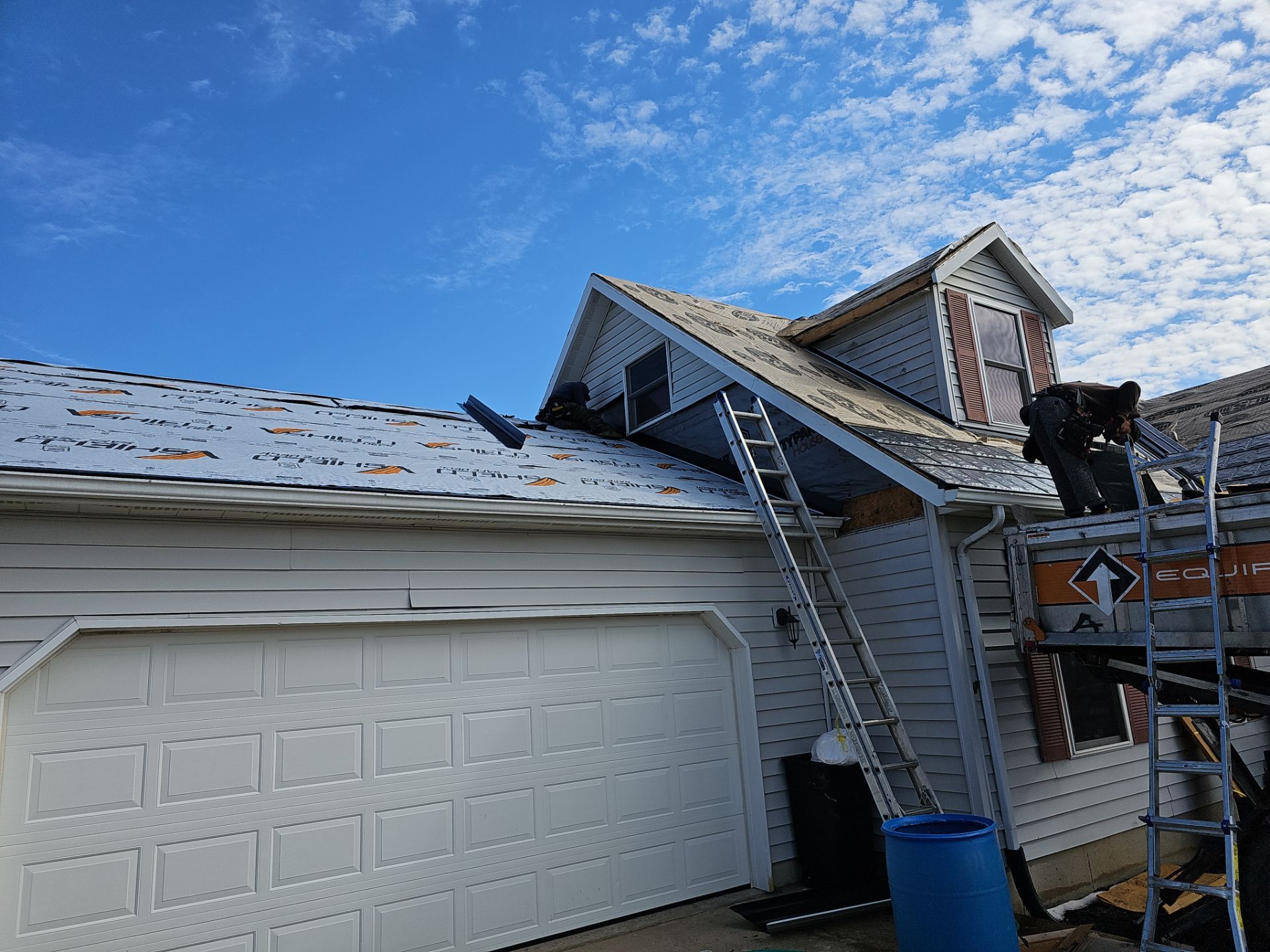 Residential Roofing Installation using Metstar Slate Plus Smooth Black by Nitro Roofing and Construction