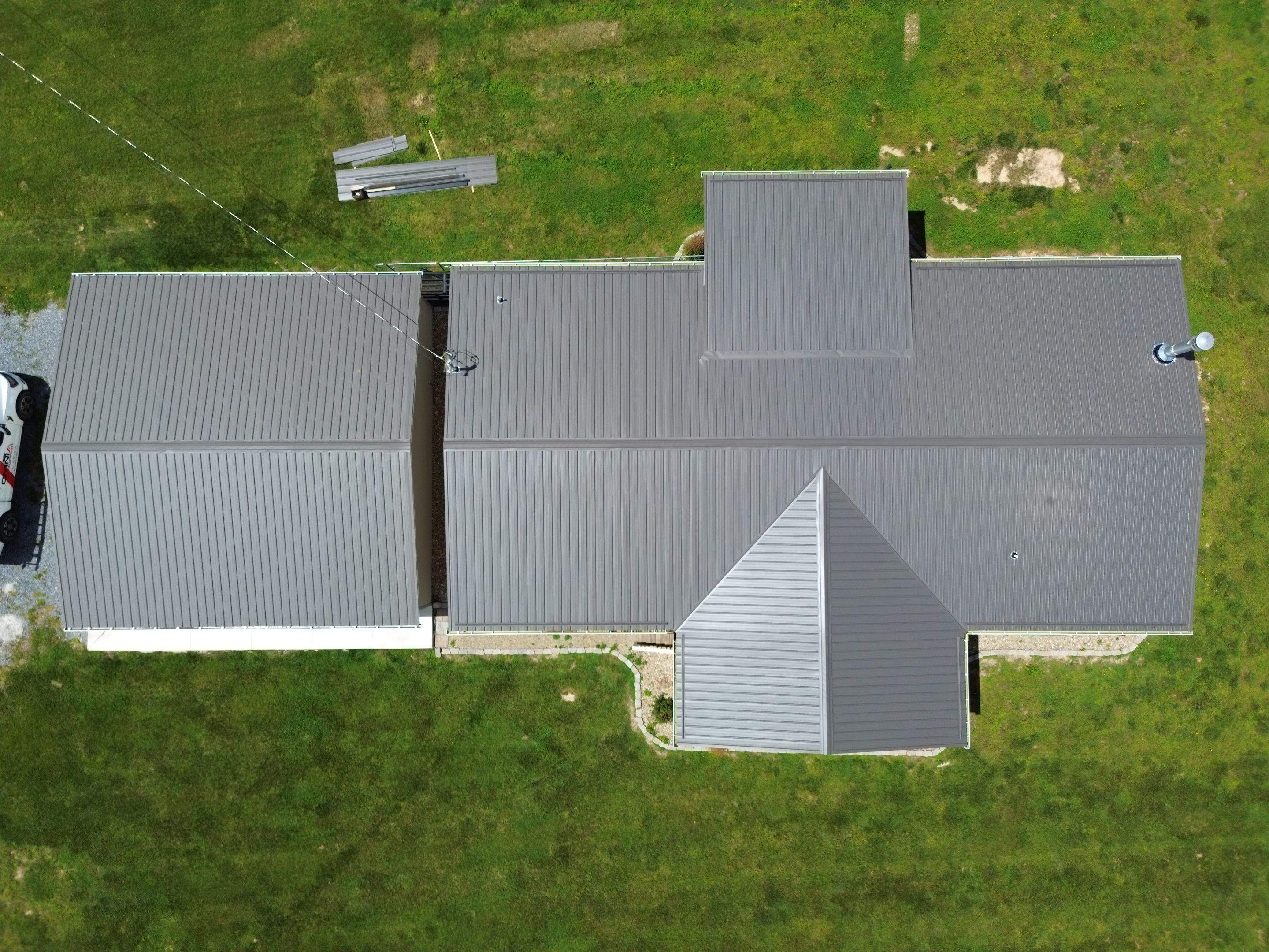 Burnished Slate Frost AG Panel by Omnia Roofing