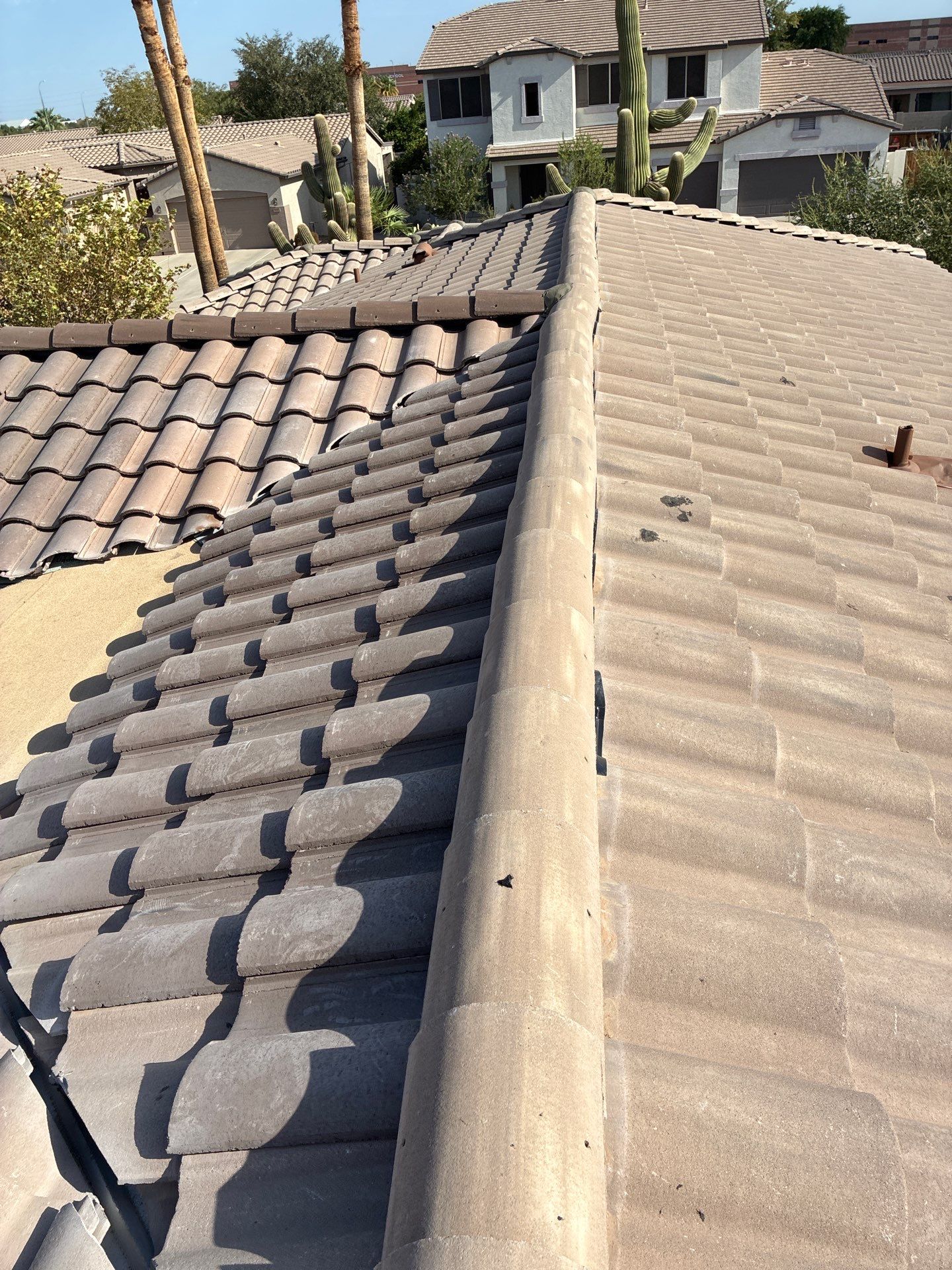 Tile Reset using Concrete Tiles in Chandler AZ by Weather-Tite Roofing