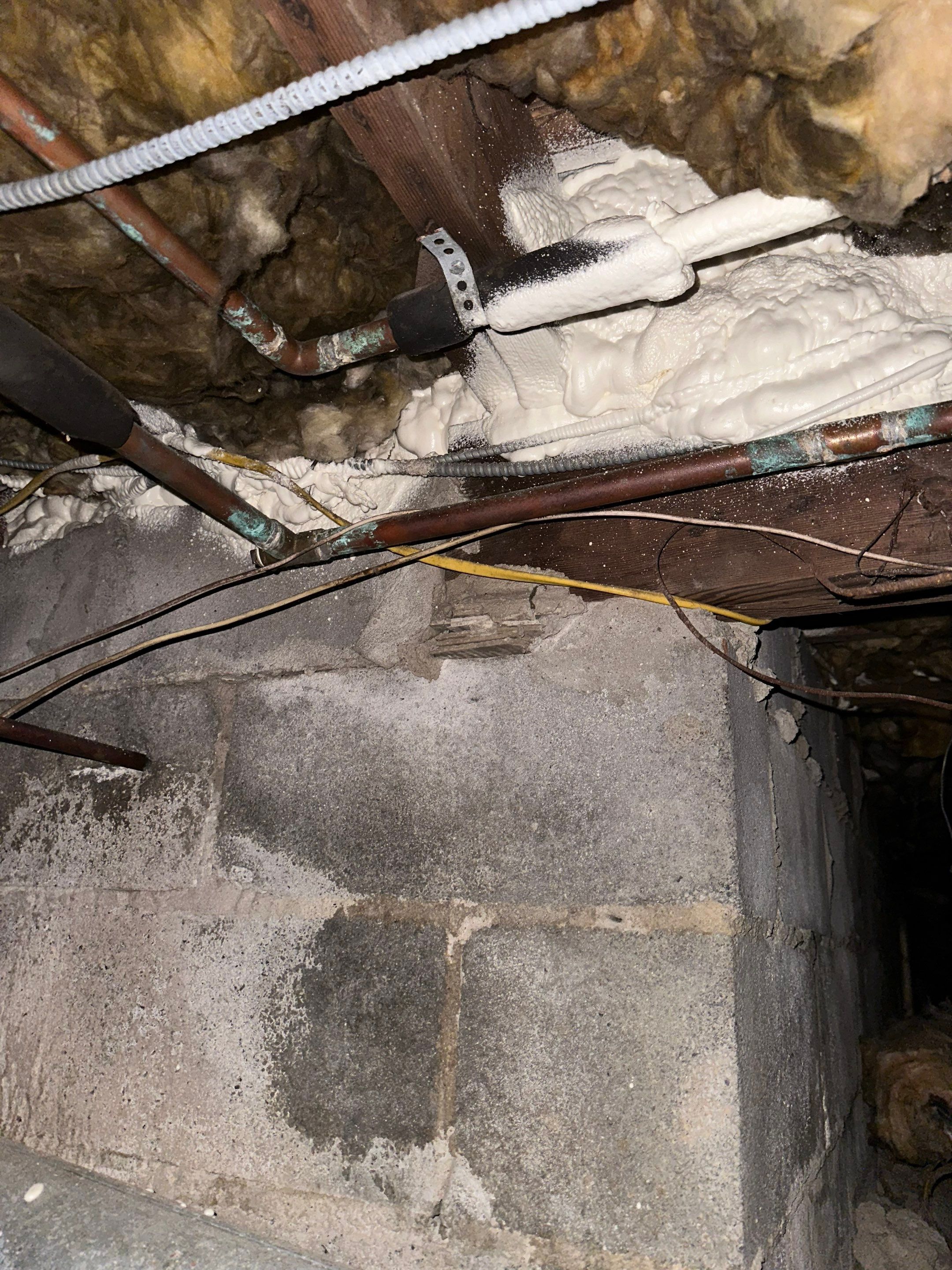 Exterior Installation using Closed Cell Spray Foam by NYS Foam & Energy