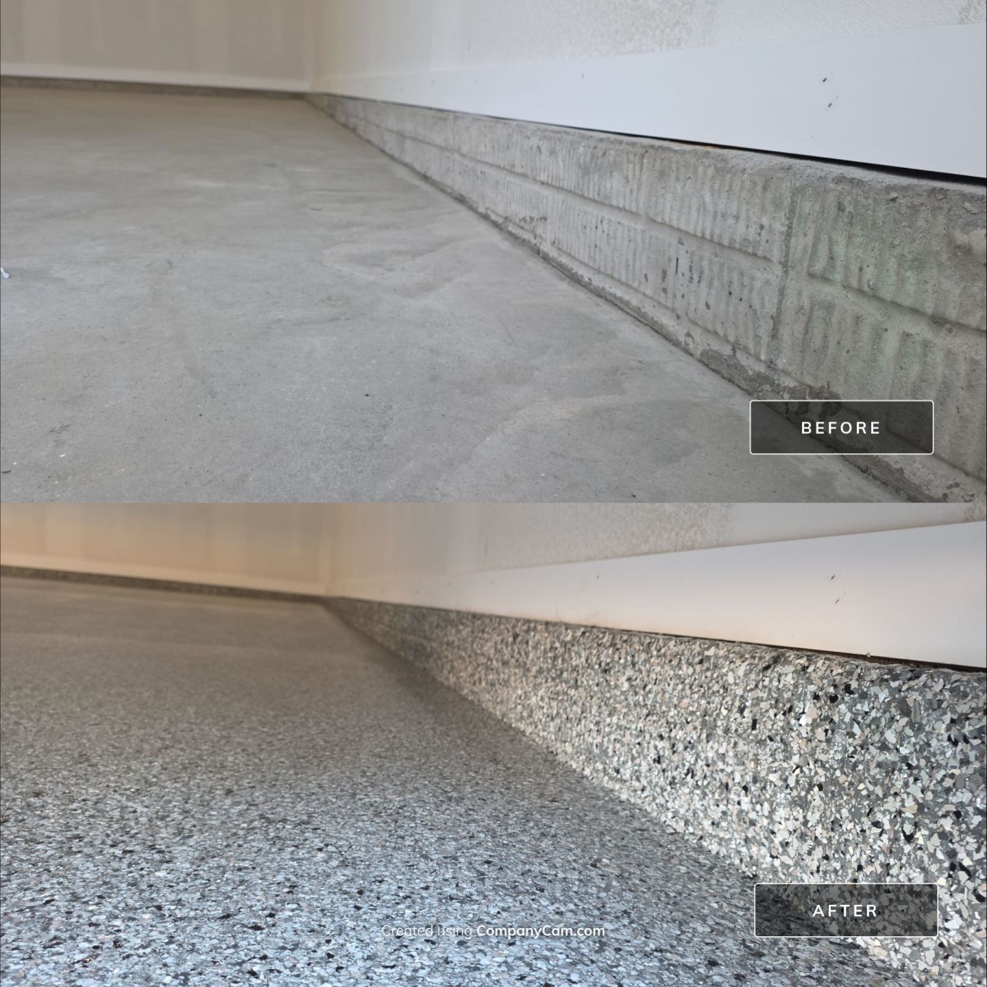 Look at the Before and After 😍 by Revival Concrete Coatings