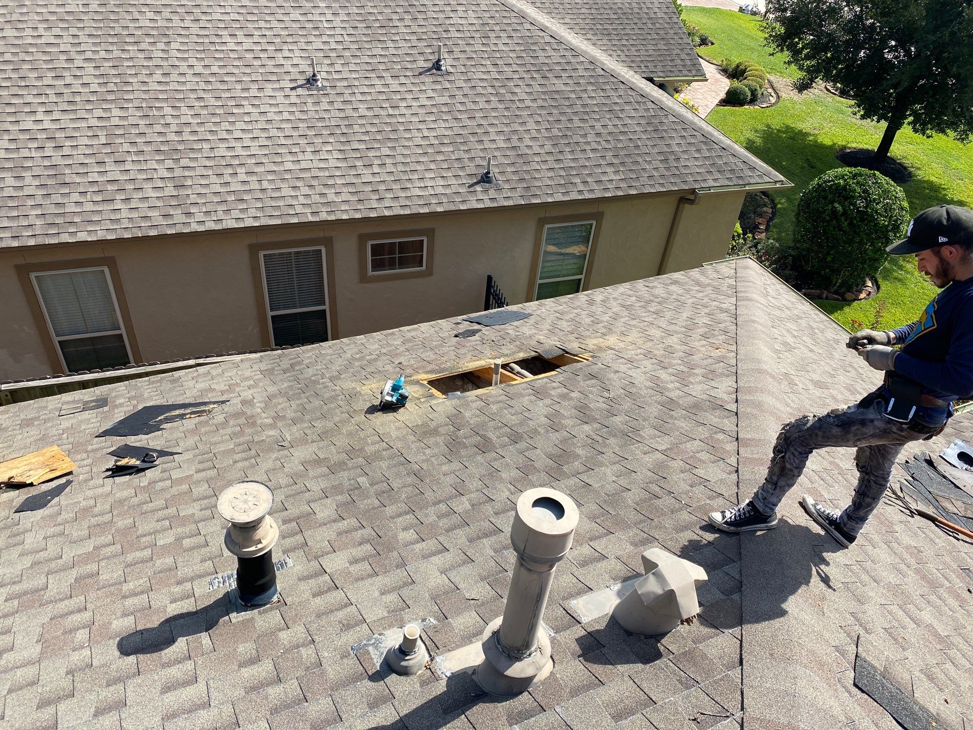 Residential Roofing Repair using Owen's Corning Duration (Lifetime) Shingles by Roof Repair Company