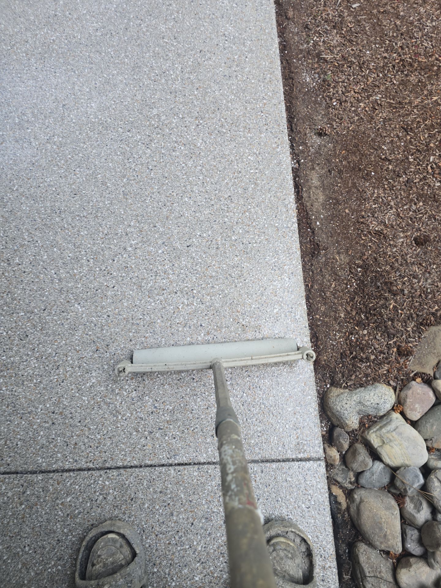 Hayden Concrete Patio Resurfacing with Claystone Hybrid Finish by Croc Coatings, LLC