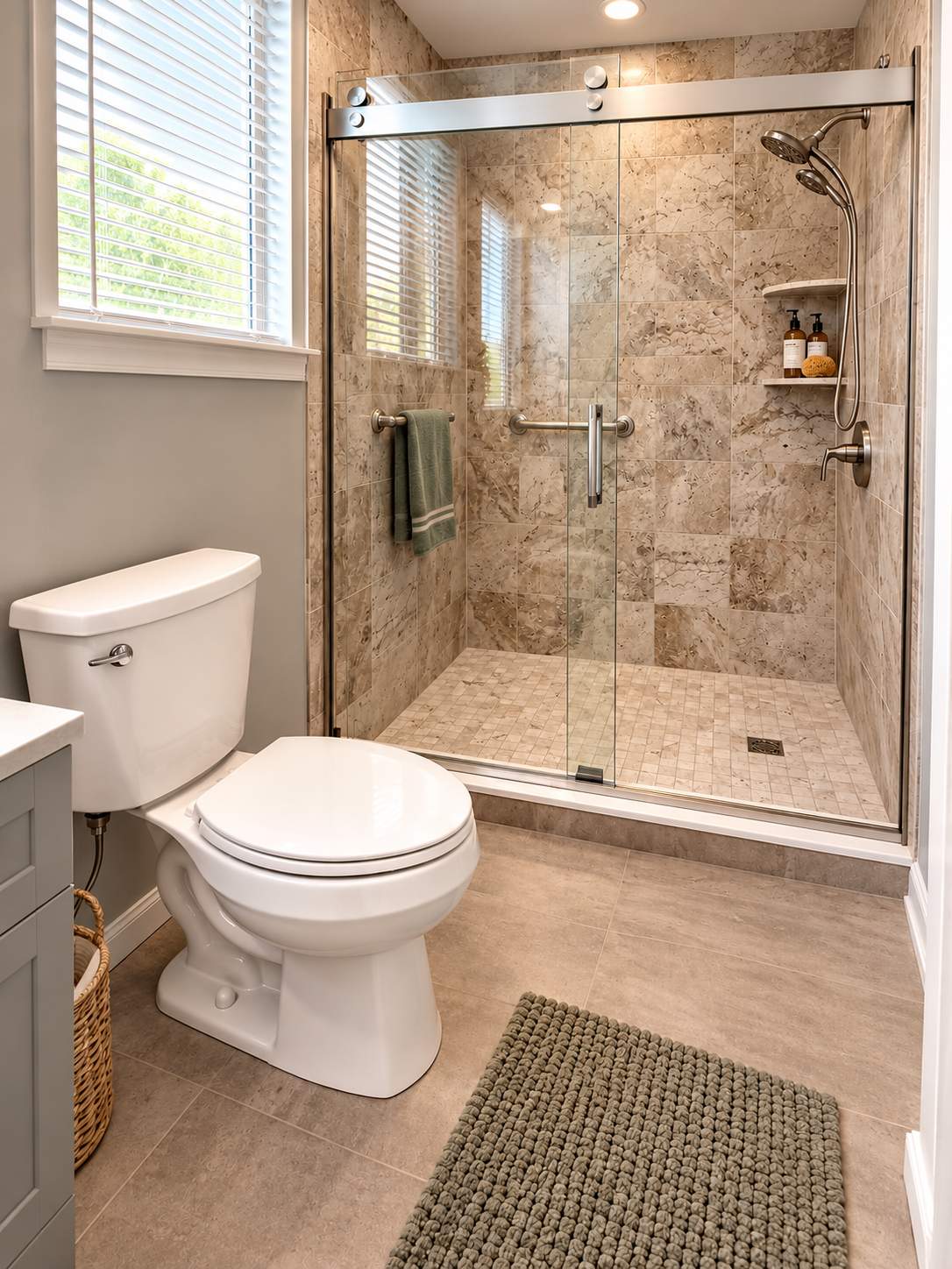 Modern Bathroom Refresh with Custom Vanity & Contemporary Finishes by Remodel Now