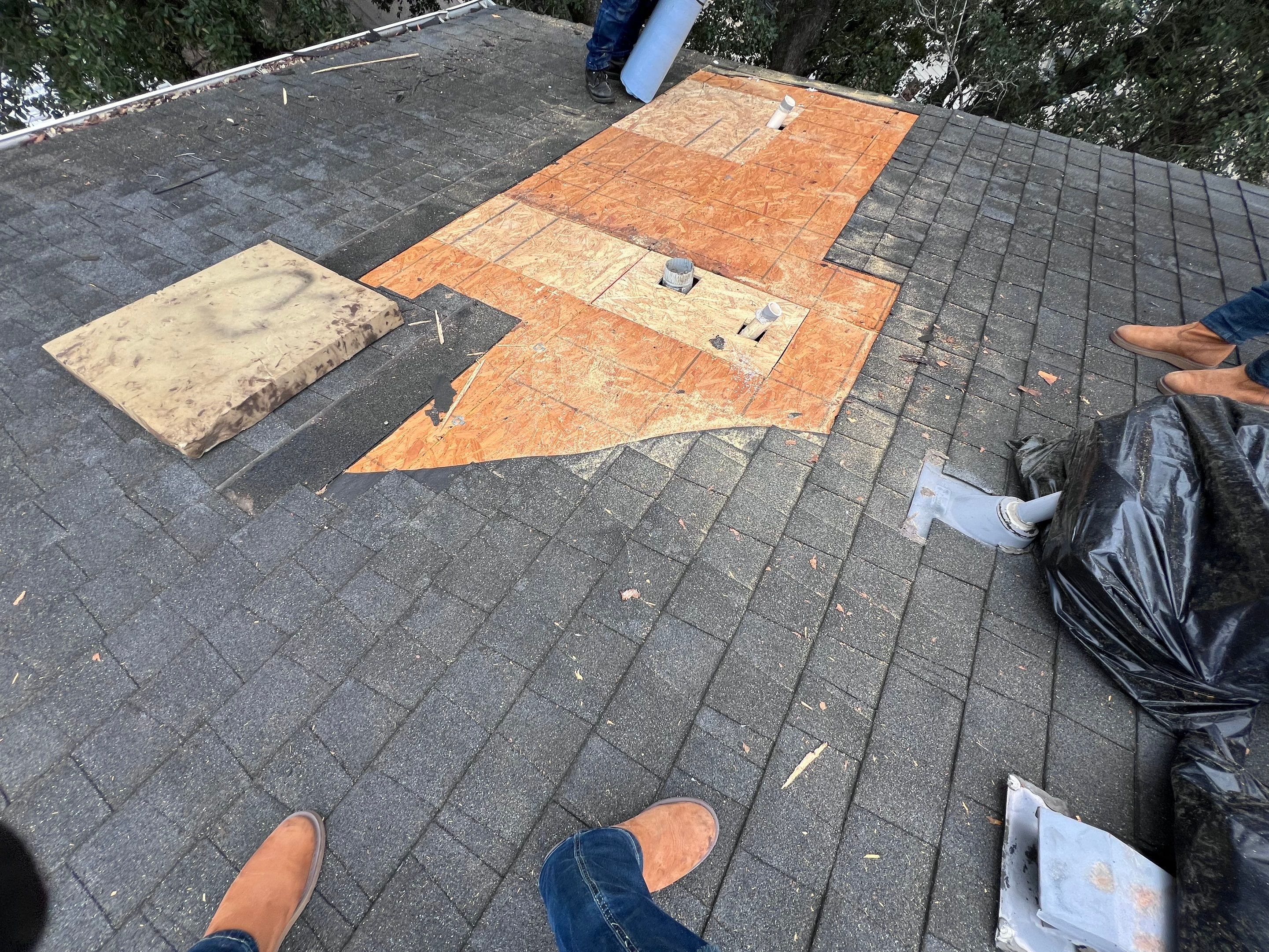 Hail Damage using Owen's Corning Duration (Lifetime) Shingles by Roof Repair Company
