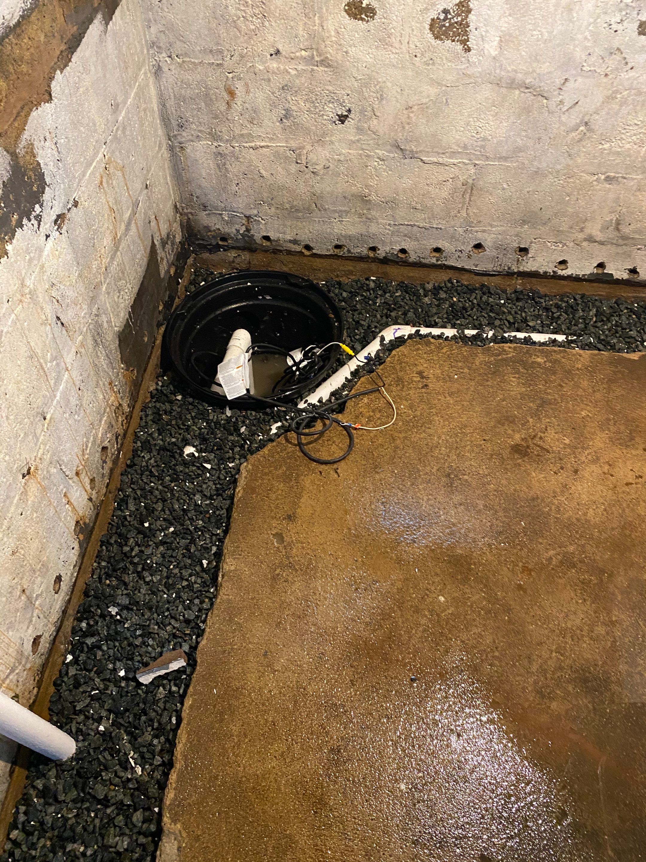 Interior French Drain Job in Lyndhurst, NJ by Pure Service Pro, LLC 