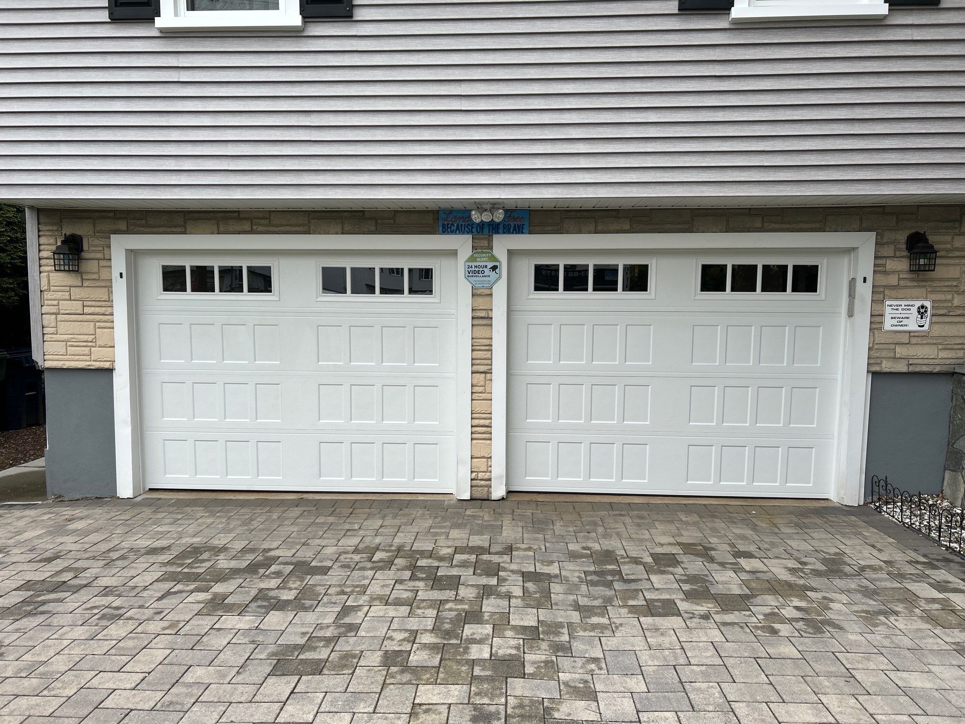 Garage Door Installation using Amarr Designer Choice door by DiGiorgi Roofing and Siding Inc