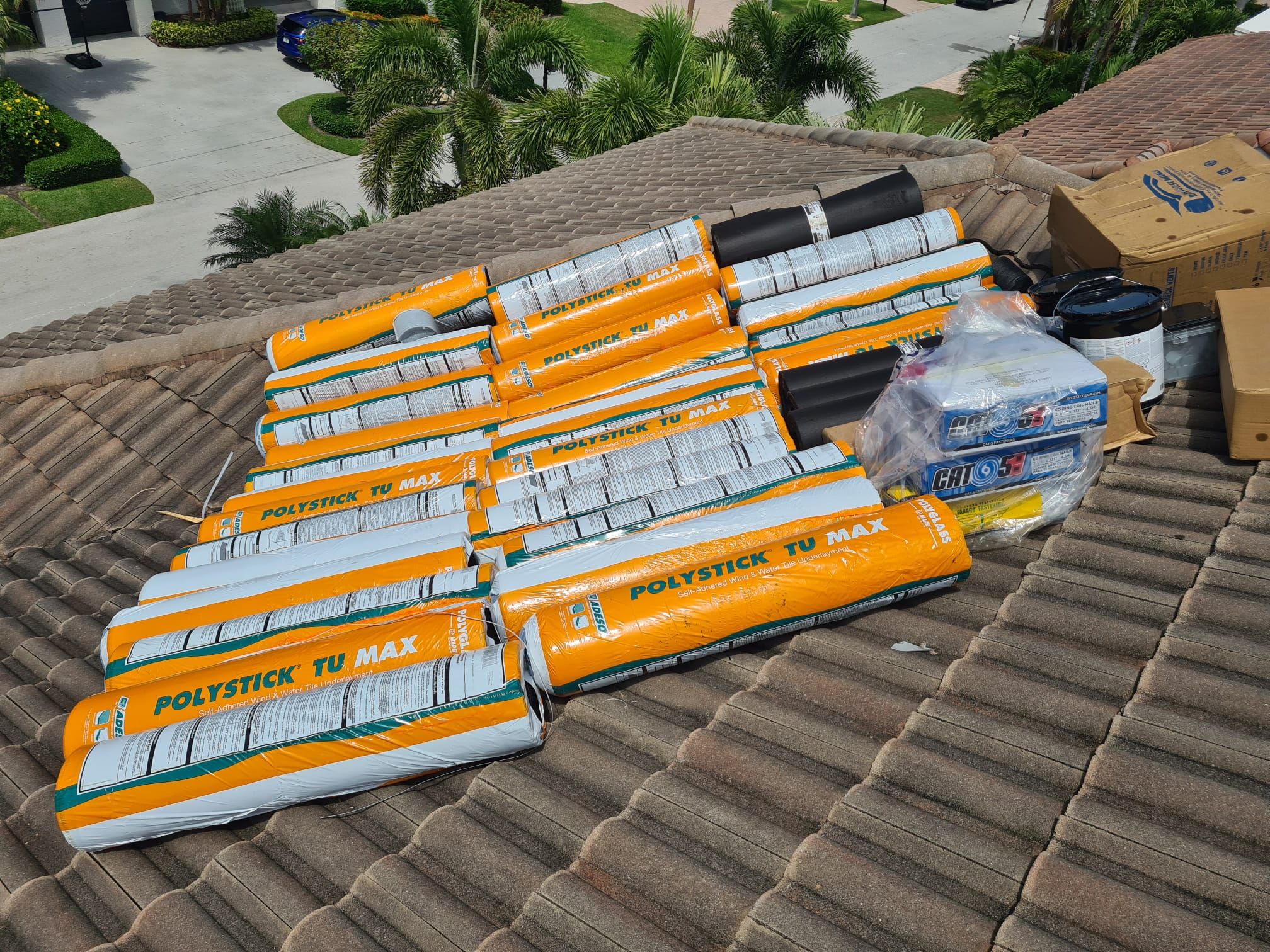 Residential Roofing Installation using 1" Nail strip metal roof by BLUES BROTHERS ROOFING