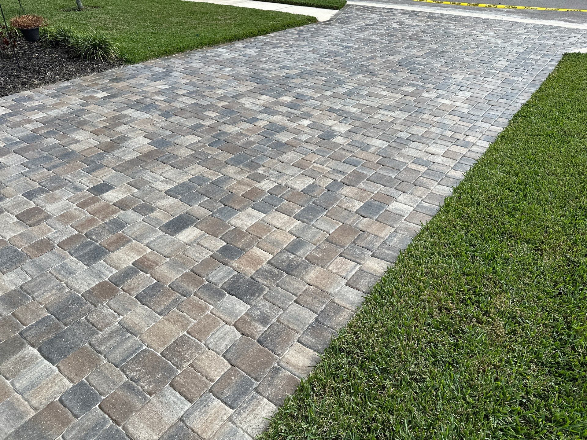 House Wash, Paver Driveway & Sidewalk Cleaning + Sanding & Sealing in Trevesta Community, Palmetto, FL by Sunshine AquaWash