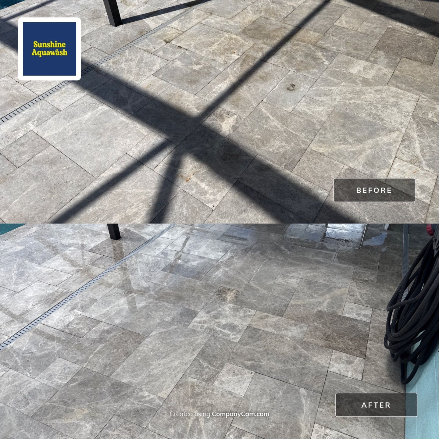 Travertine Pool Deck, Lanai & Screen Enclosure Cleaning Near Manatee River | Bradenton, FL by Sunshine AquaWash