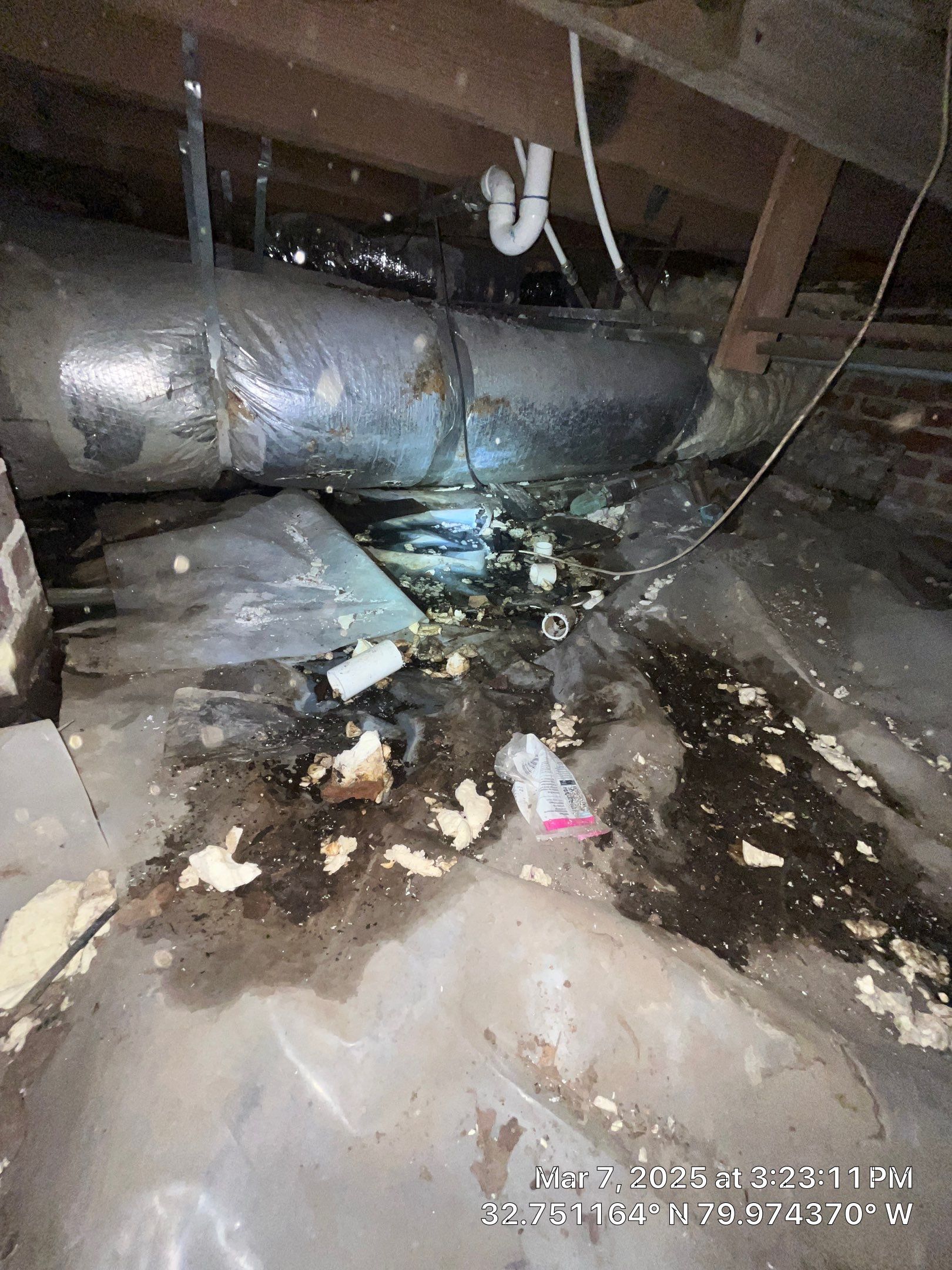 Sewage cleanup by EAS Environmental, LLC.