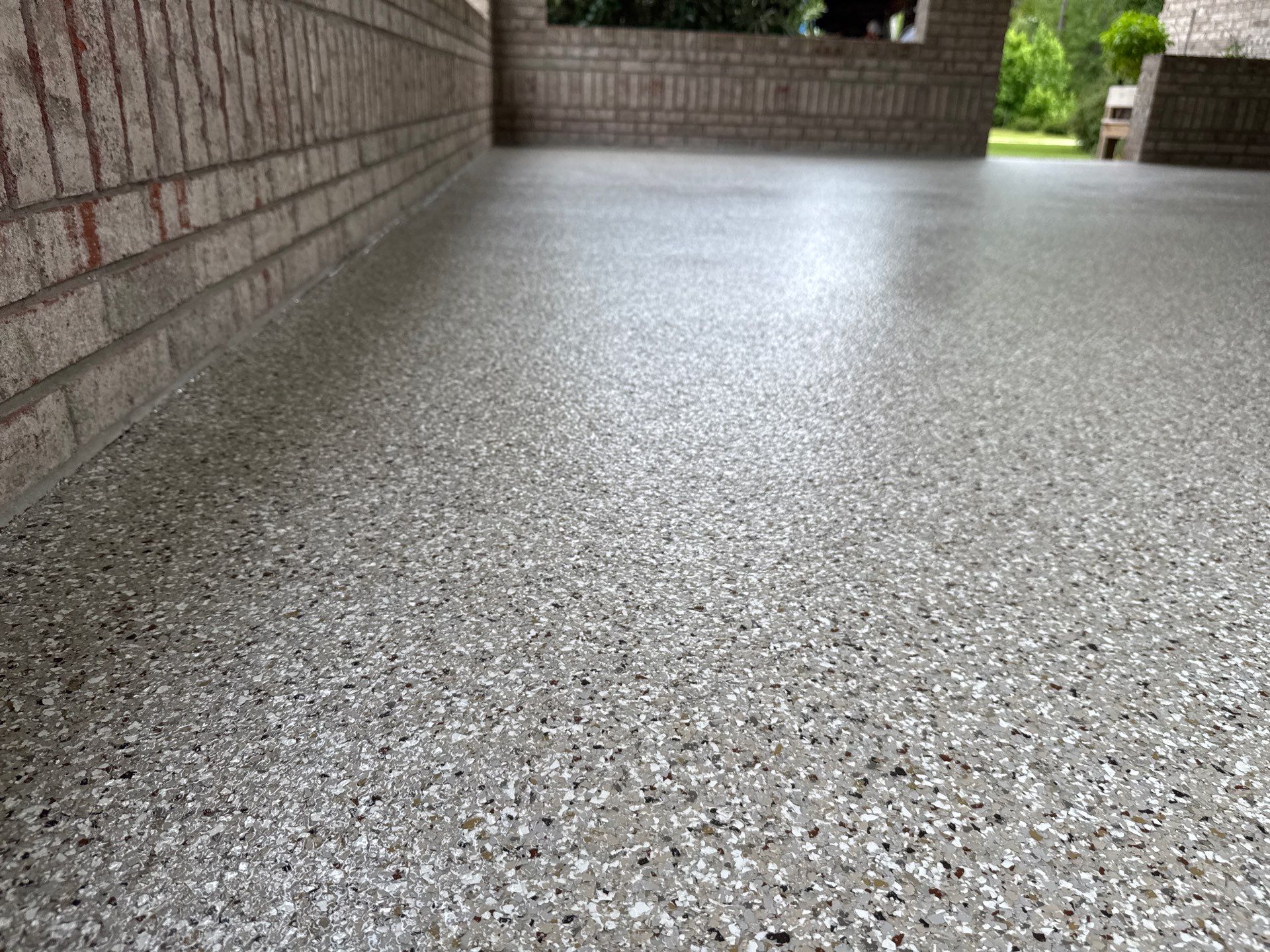 Patio Project in Lake City, FL in Pebble Beach by Cross Creek Concrete Coatings