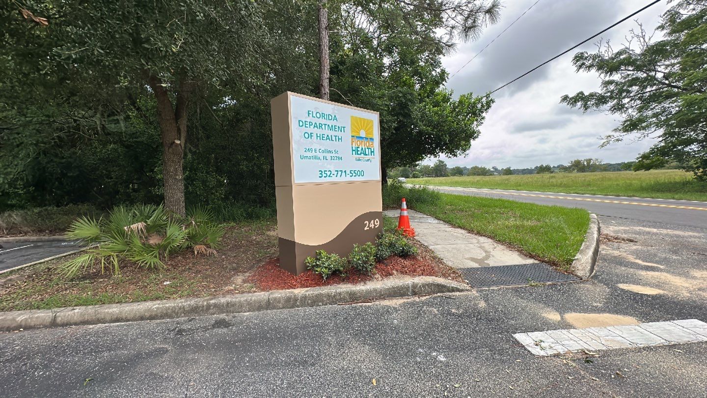 Monument Sign for Florida Health Department by SignCrafters