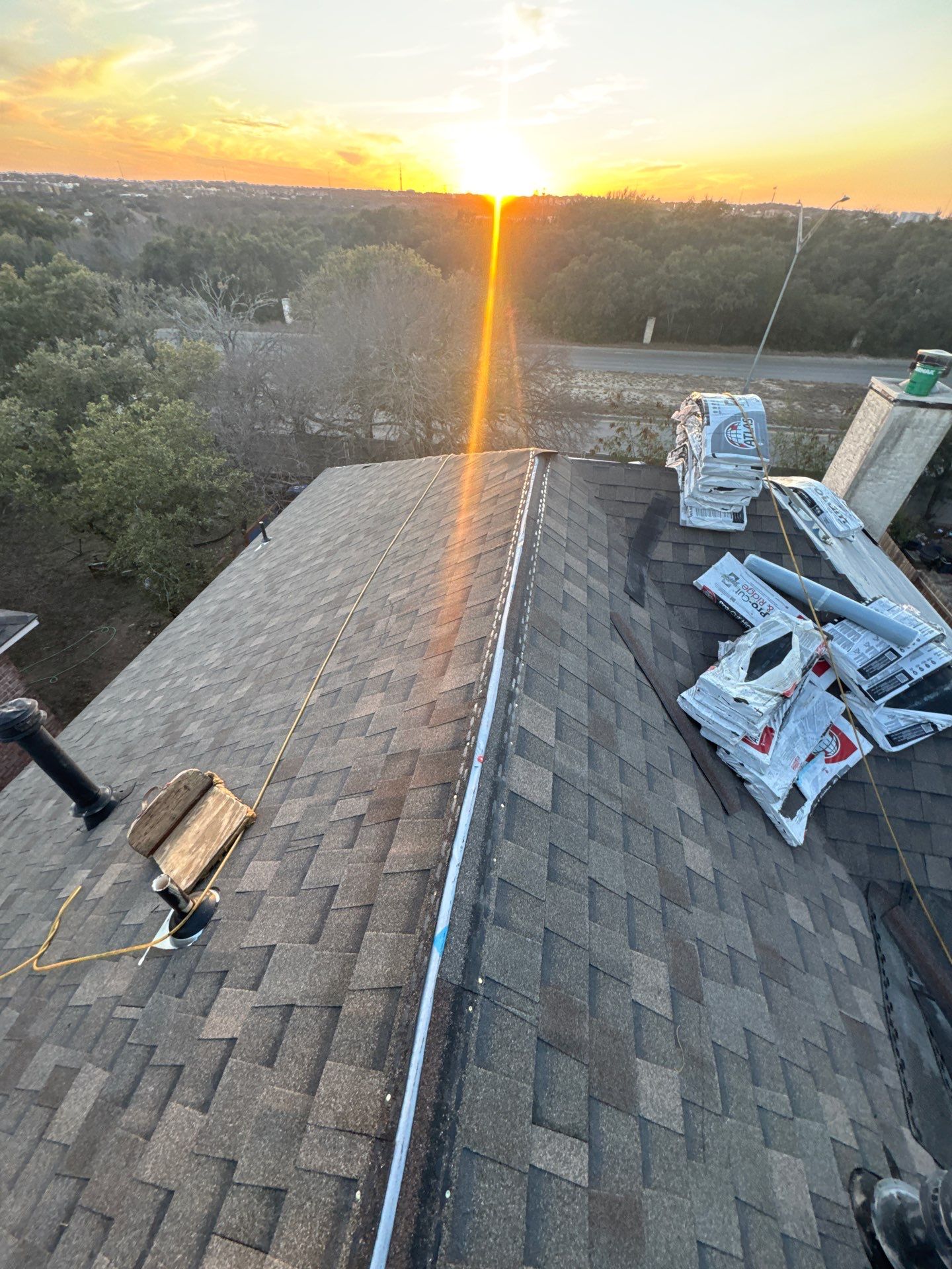 Residential Roof Replacement using ATLAS PROLAM WEATHER WOOD by Elite Roofing LLC