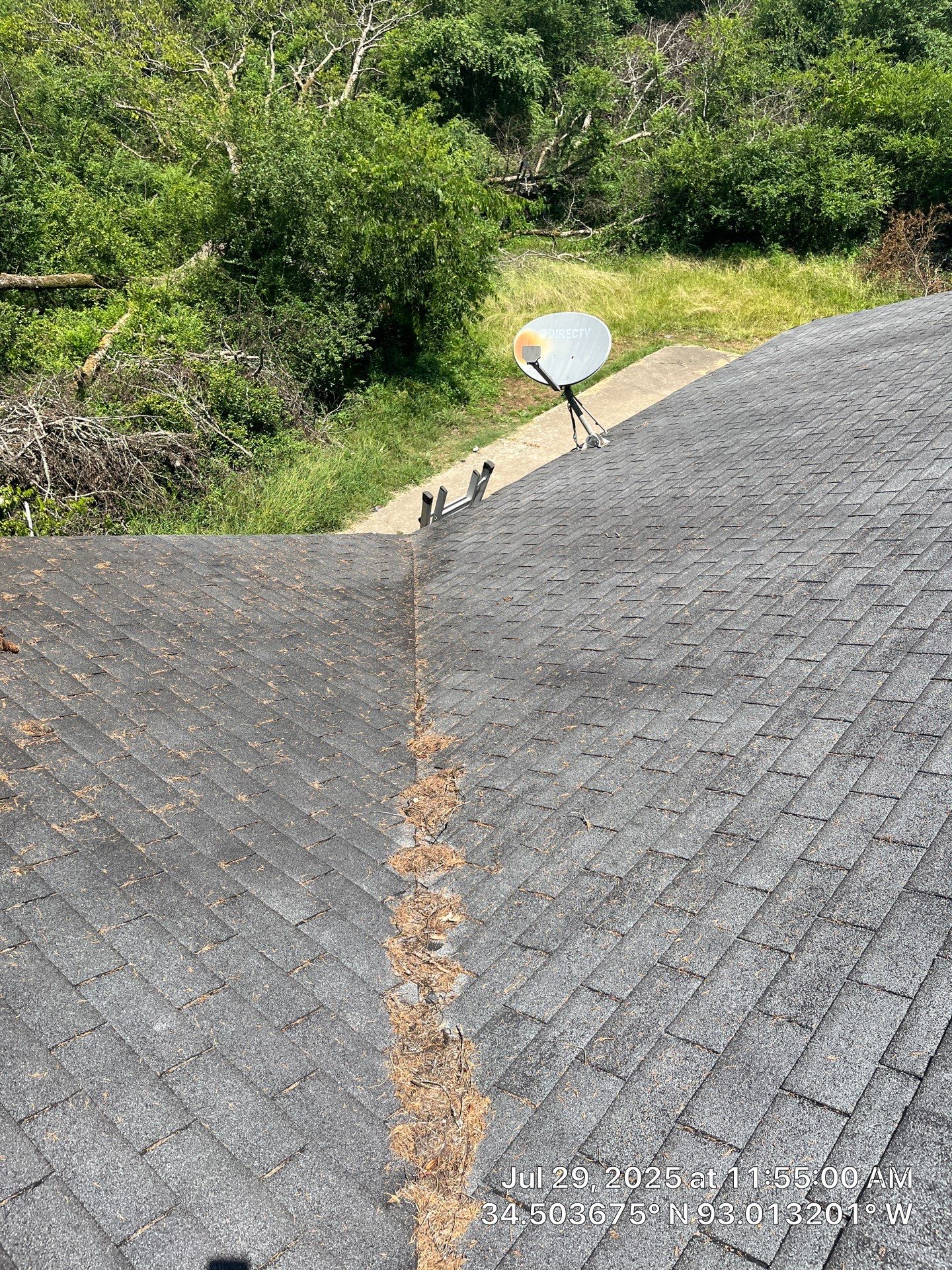 GAF Timberline HDZ Roof Replacement on Brick Home in Hot Springs by Temple Roofing and Exteriors