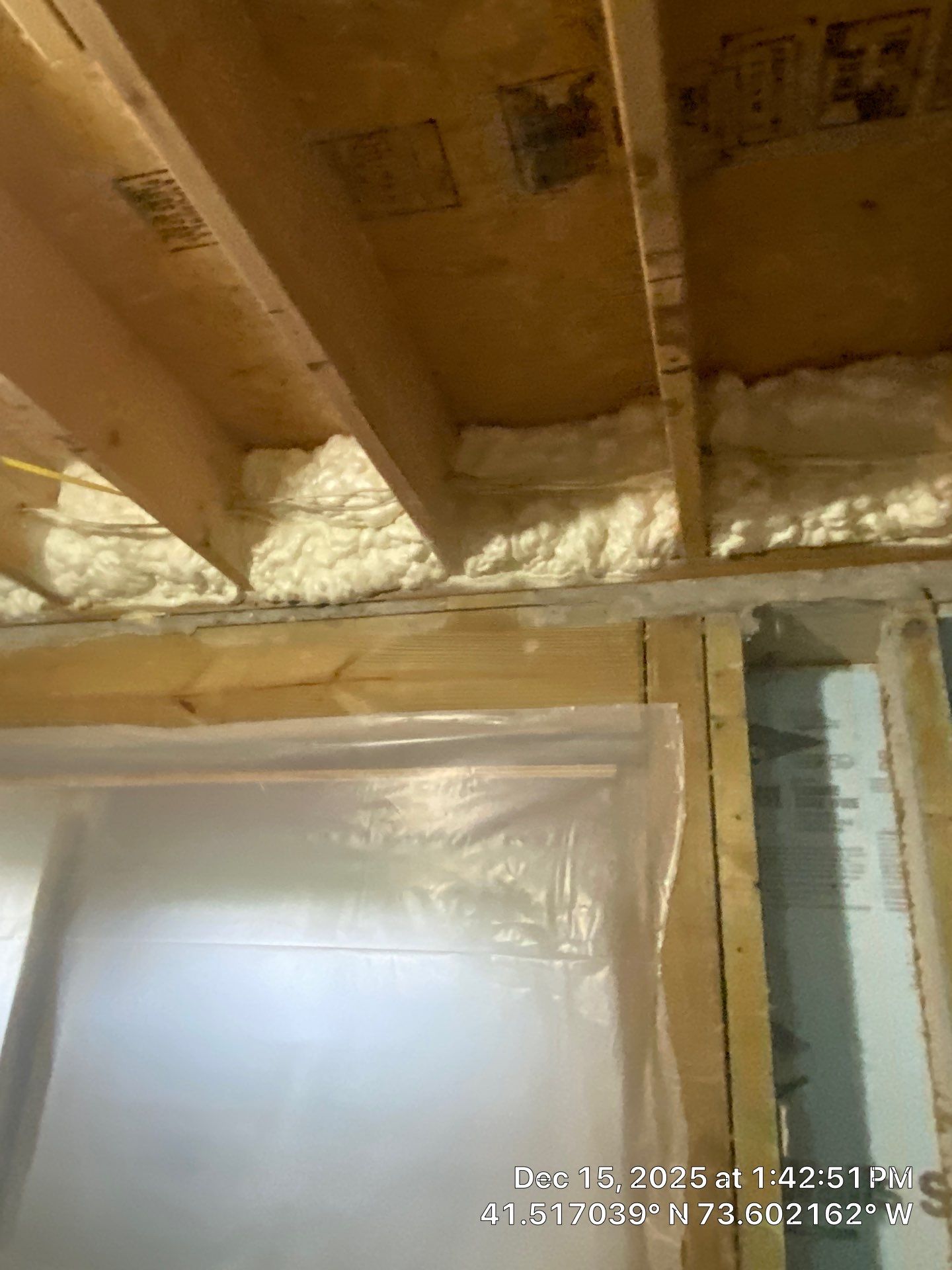 Attic Insulation using open cell spray foam by NYS Foam & Energy