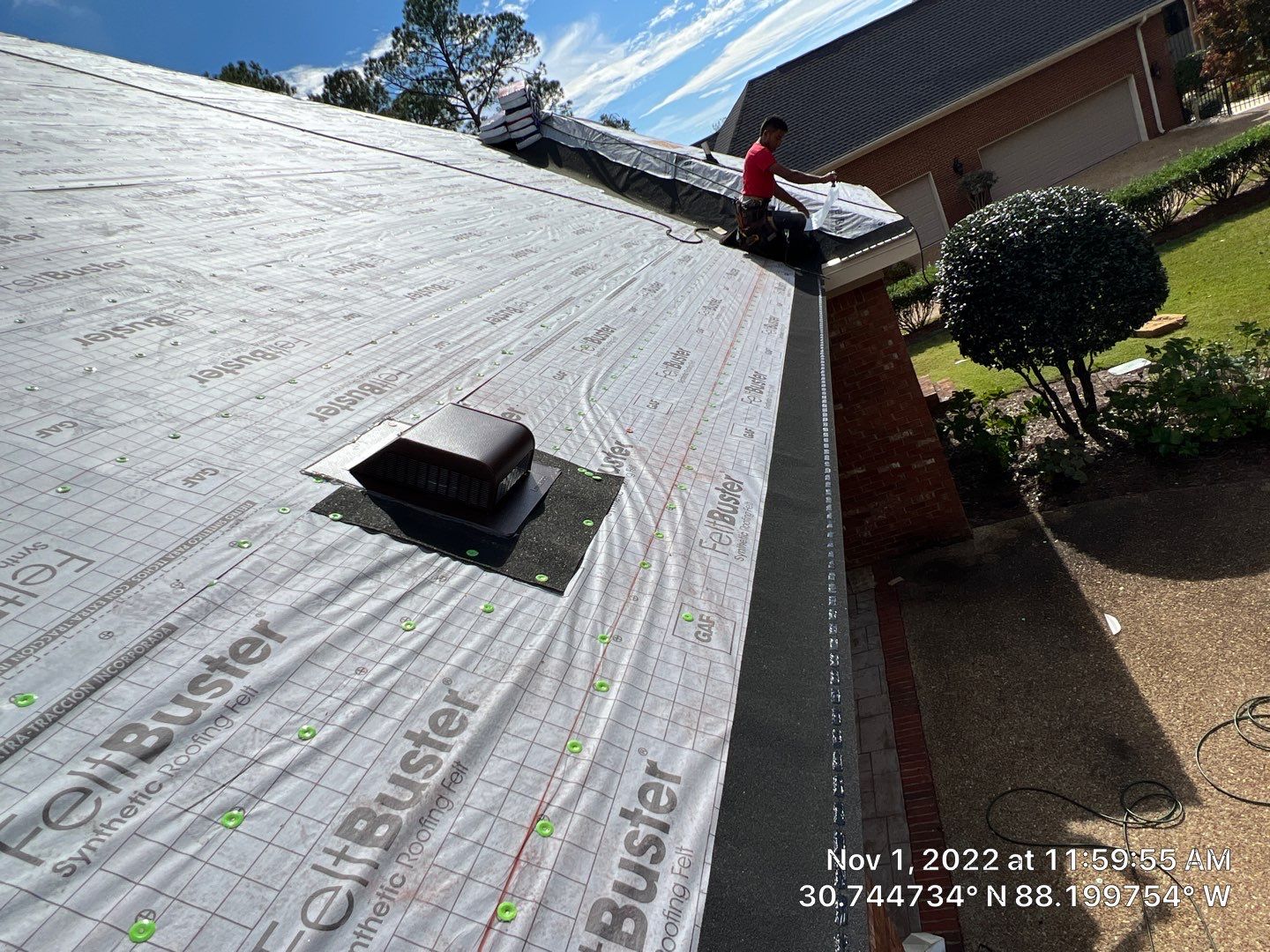 Residential Roofing Installation using Roof Replacement by American Roofing & Construction LLC
