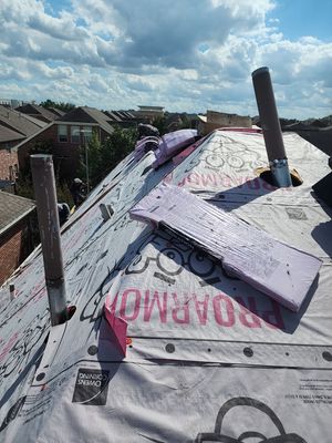Residential Roofing Installation using Owen's Corning Duration (Lifetime) Shingles